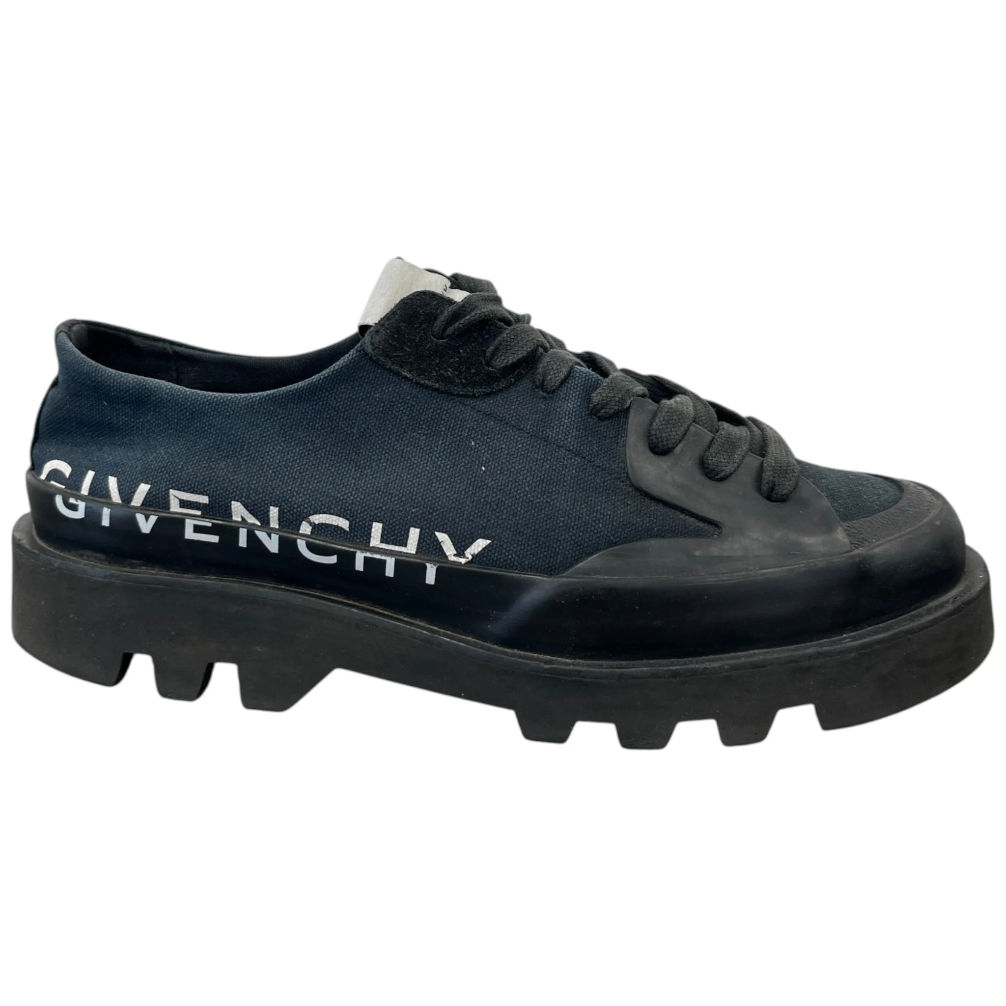 Men's Logo Print Clapham Low Trainers Navy Size EU 43 / UK 9 - Image 4
