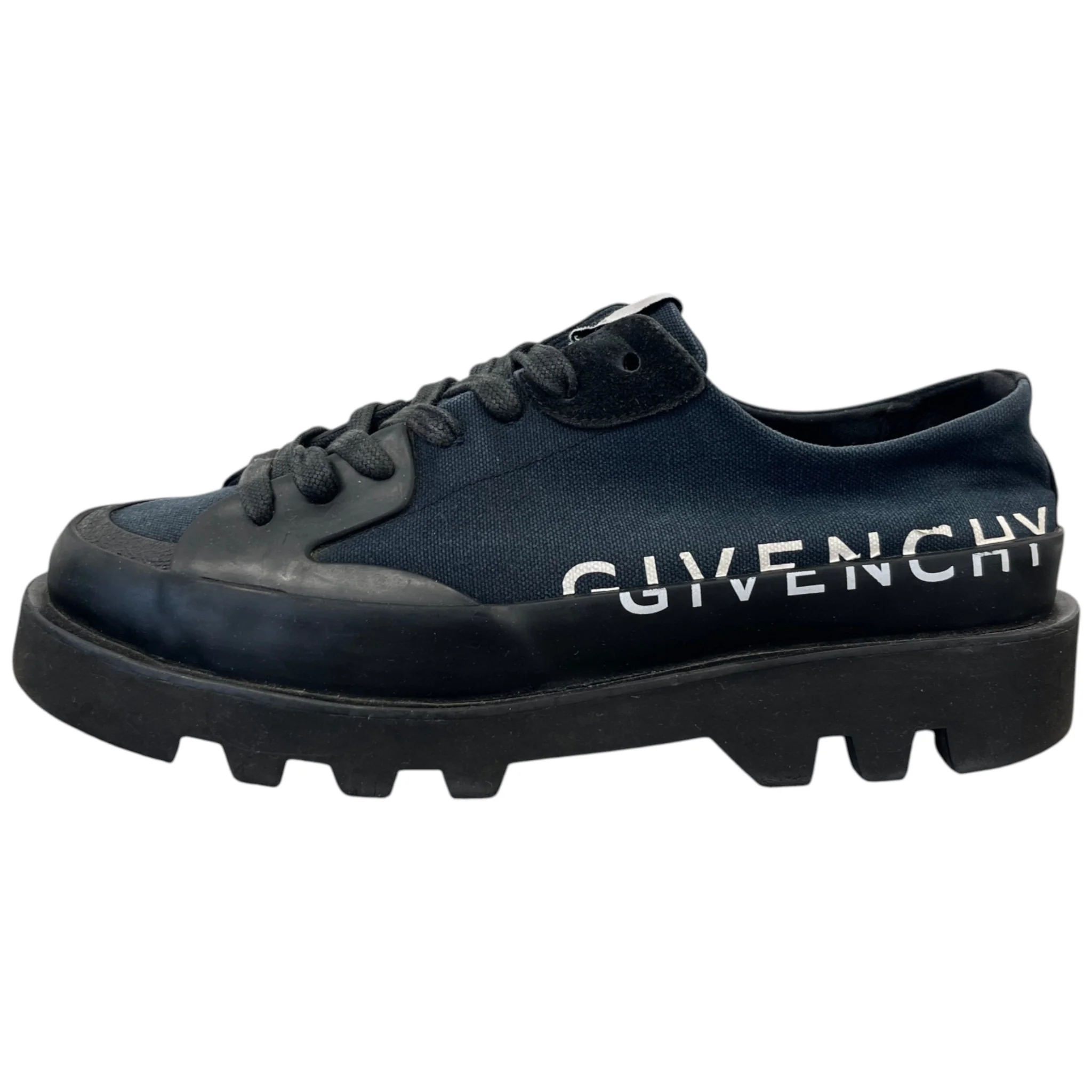 Men's Logo Print Clapham Low Trainers Navy Size EU 43 / UK 9 - Image 5