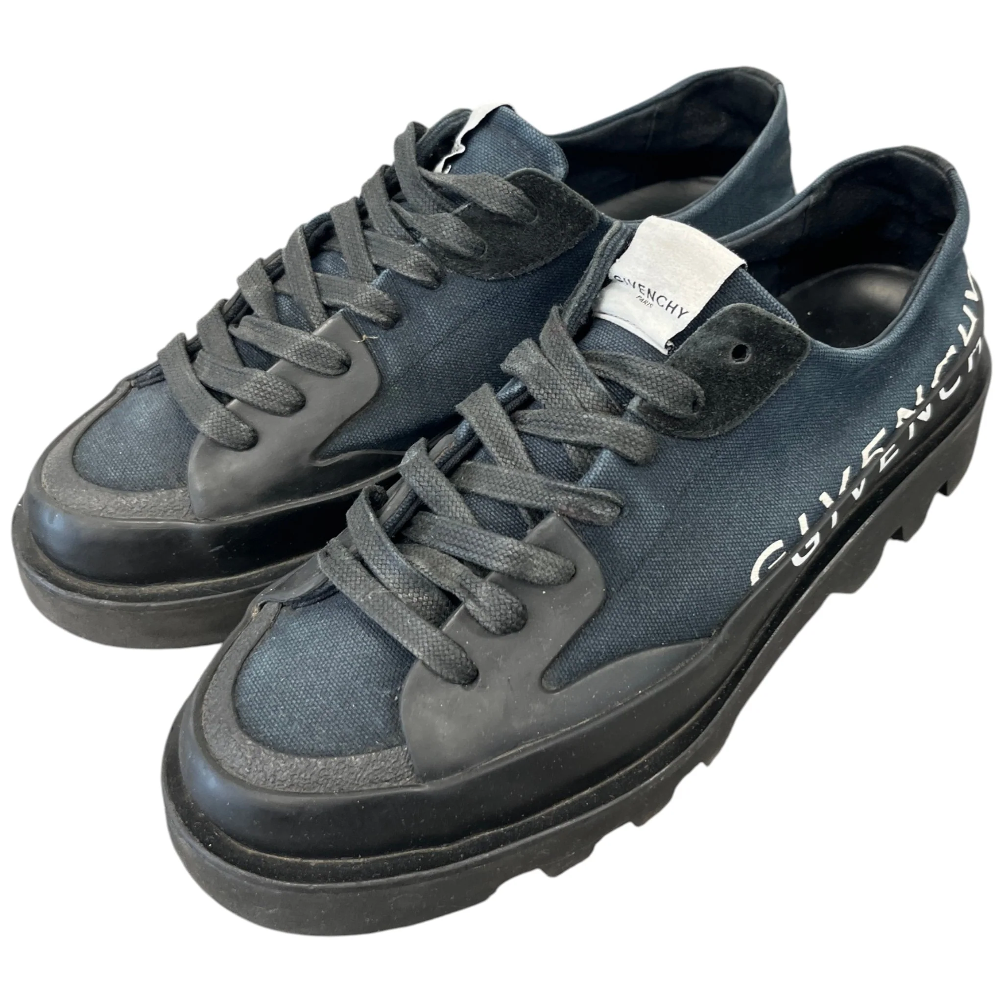 Men's Logo Print Clapham Low Trainers Navy Size EU 43 / UK 9 - Image 9