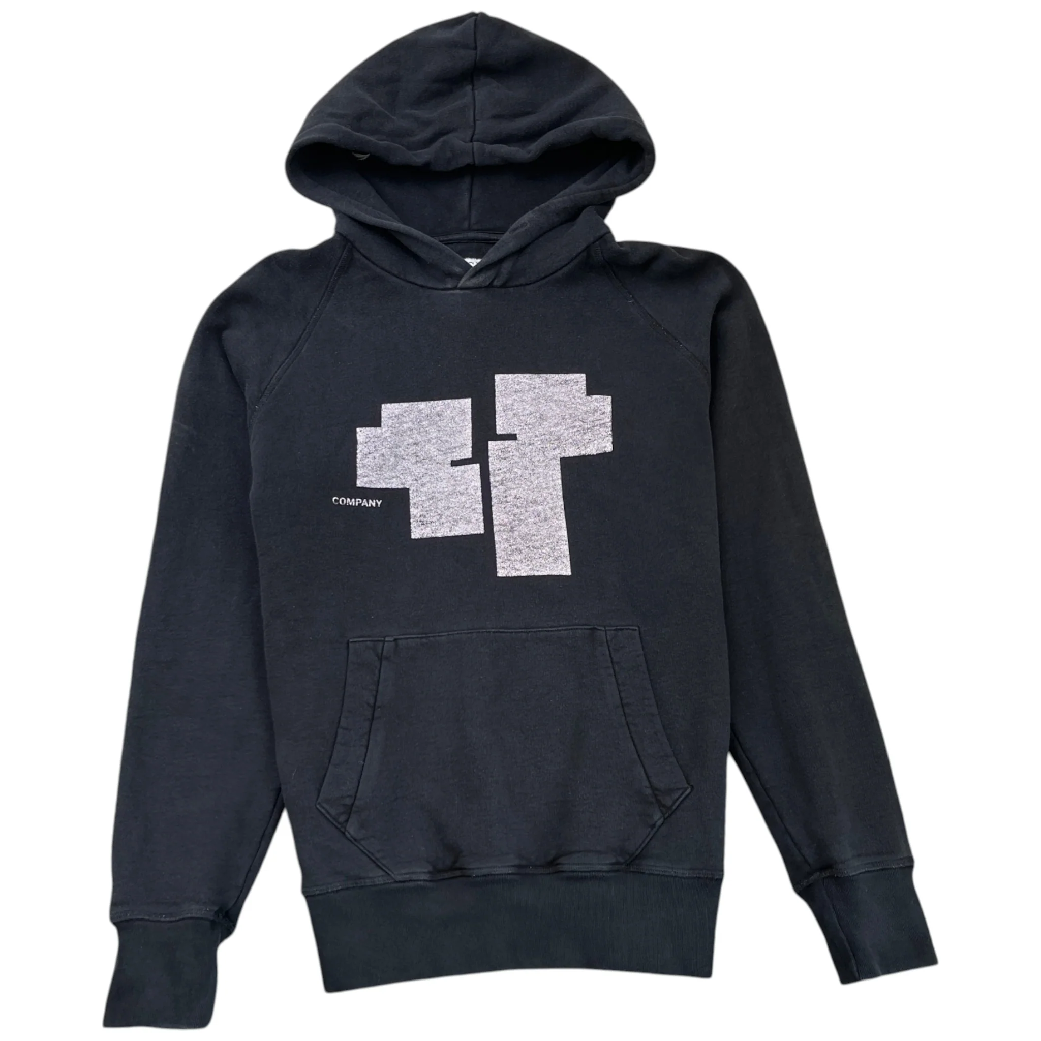 Men's Logo Print Hoodie Black Size L