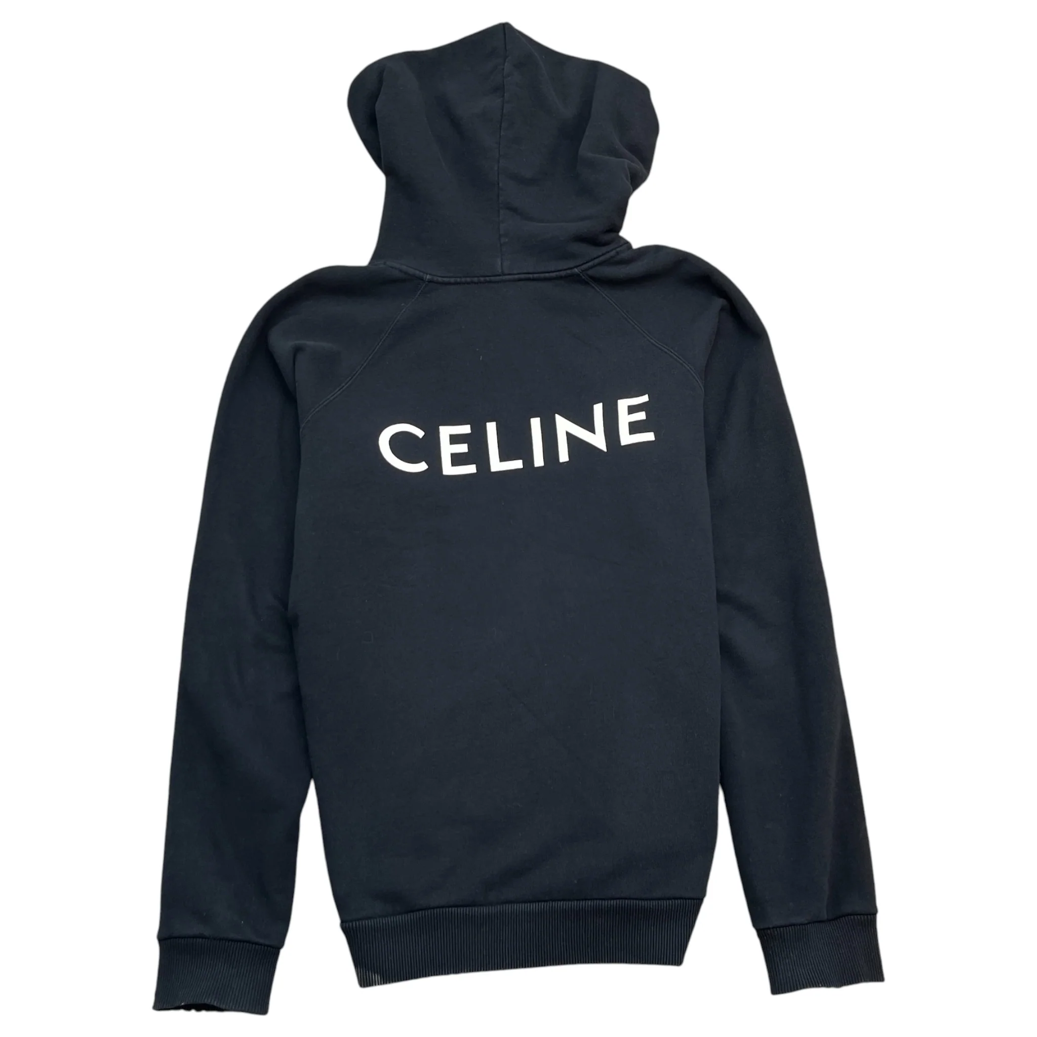 Men's Logo Print Hoodie Black Size M - Image 2