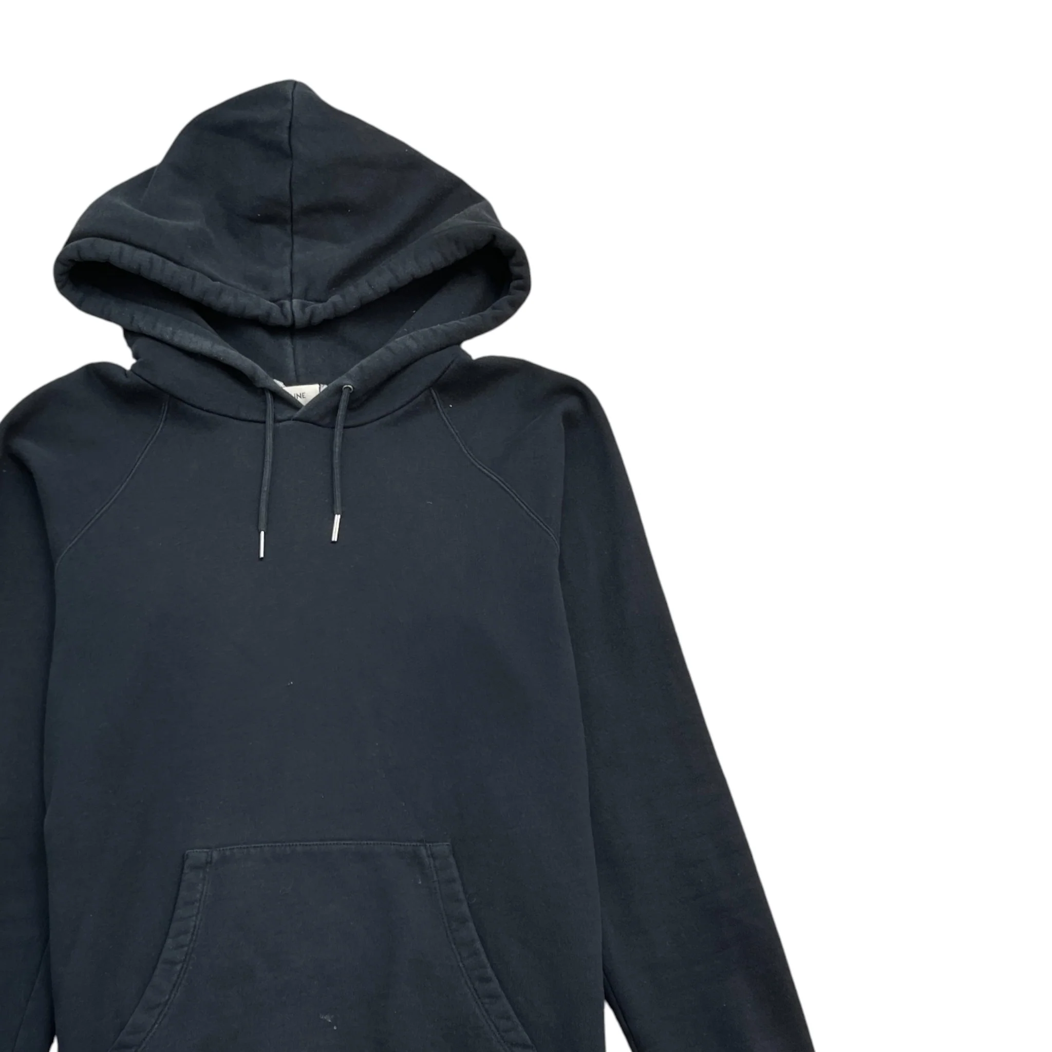 Men's Logo Print Hoodie Black Size M - Image 3