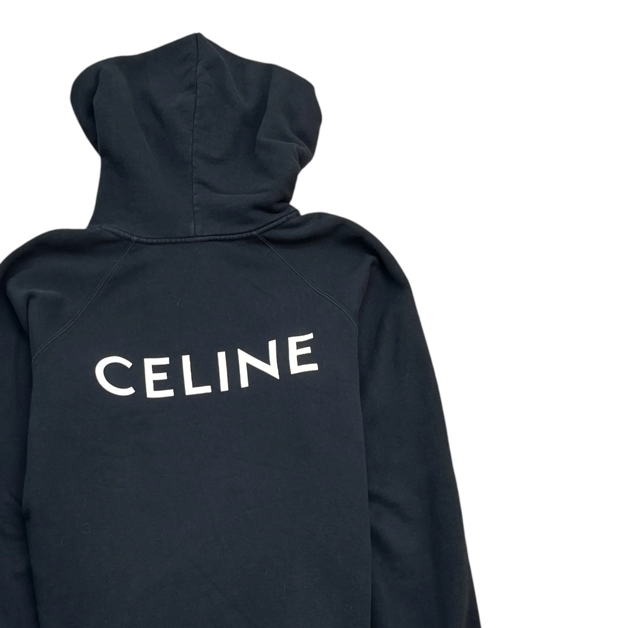 Men's Logo Print Hoodie Black Size M - Image 4