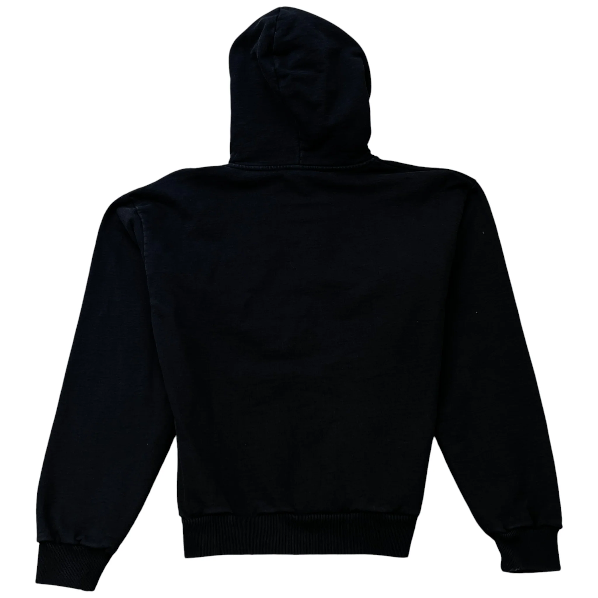 Men's Logo Print Hoodie Black Size M - Image 2