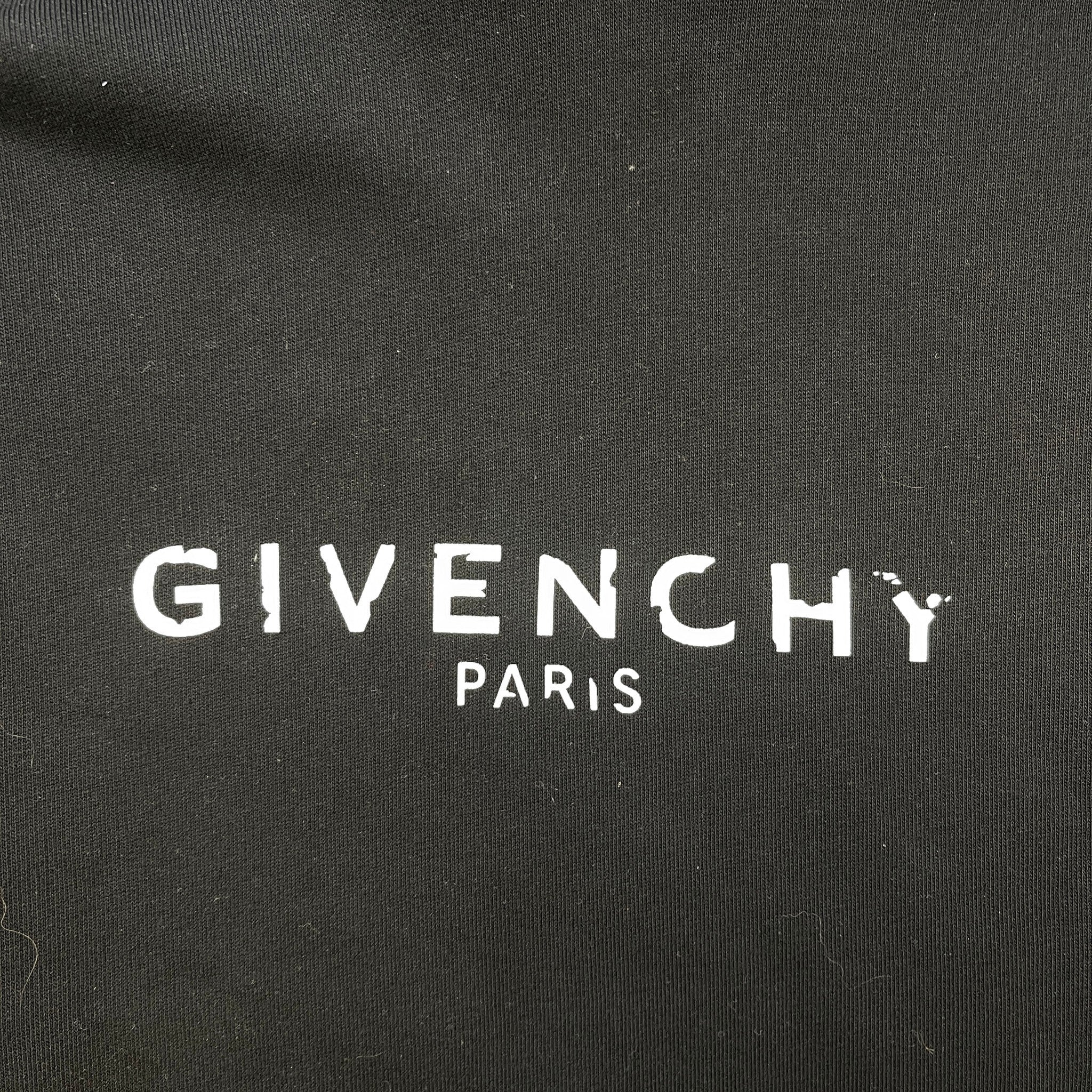 Men's Logo Print Hoodie Black Size S - Image 6