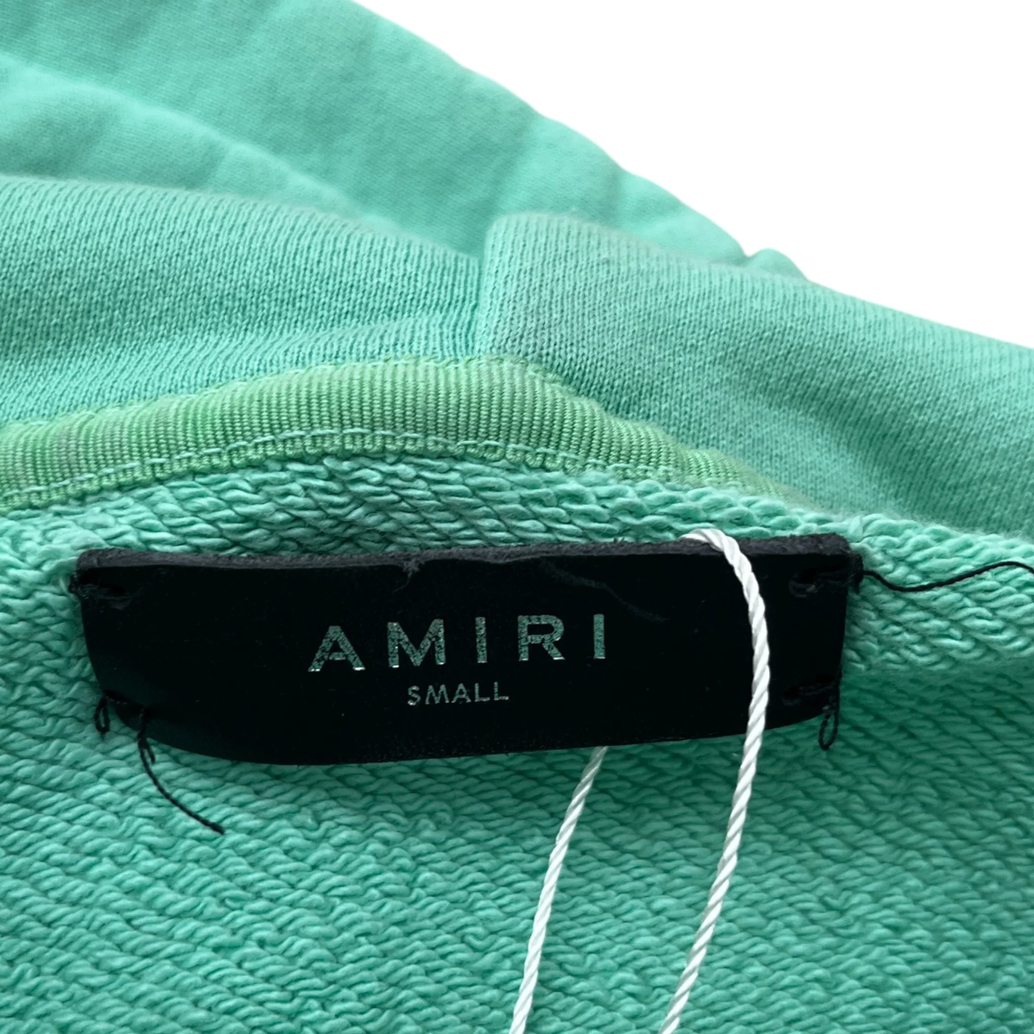 Men's Logo Print Hoodie Green Size S - Image 7