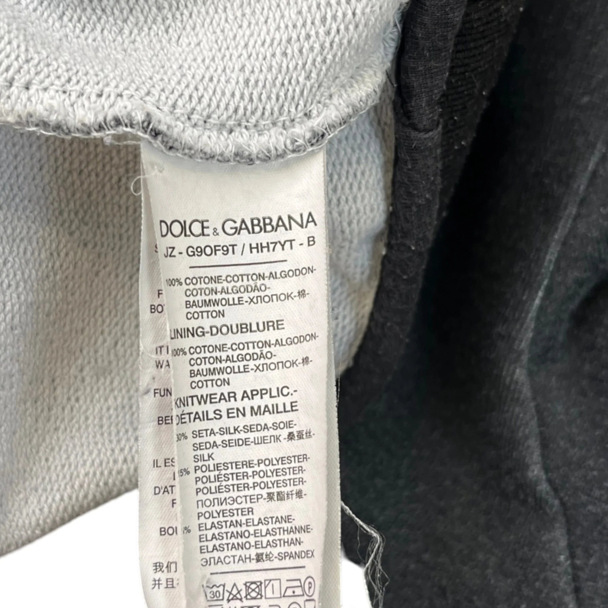 Men's Logo Print Hoodie Grey Size IT 48 / UK M - Image 6