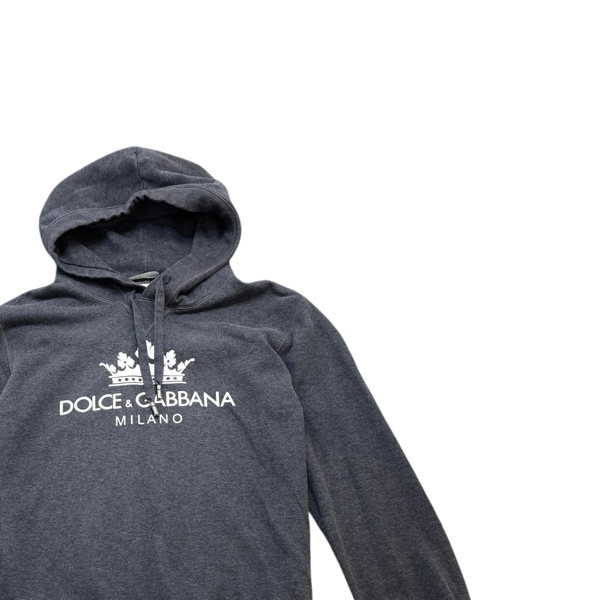 Men's Logo Print Hoodie Grey Size IT 48 / UK M - Image 3
