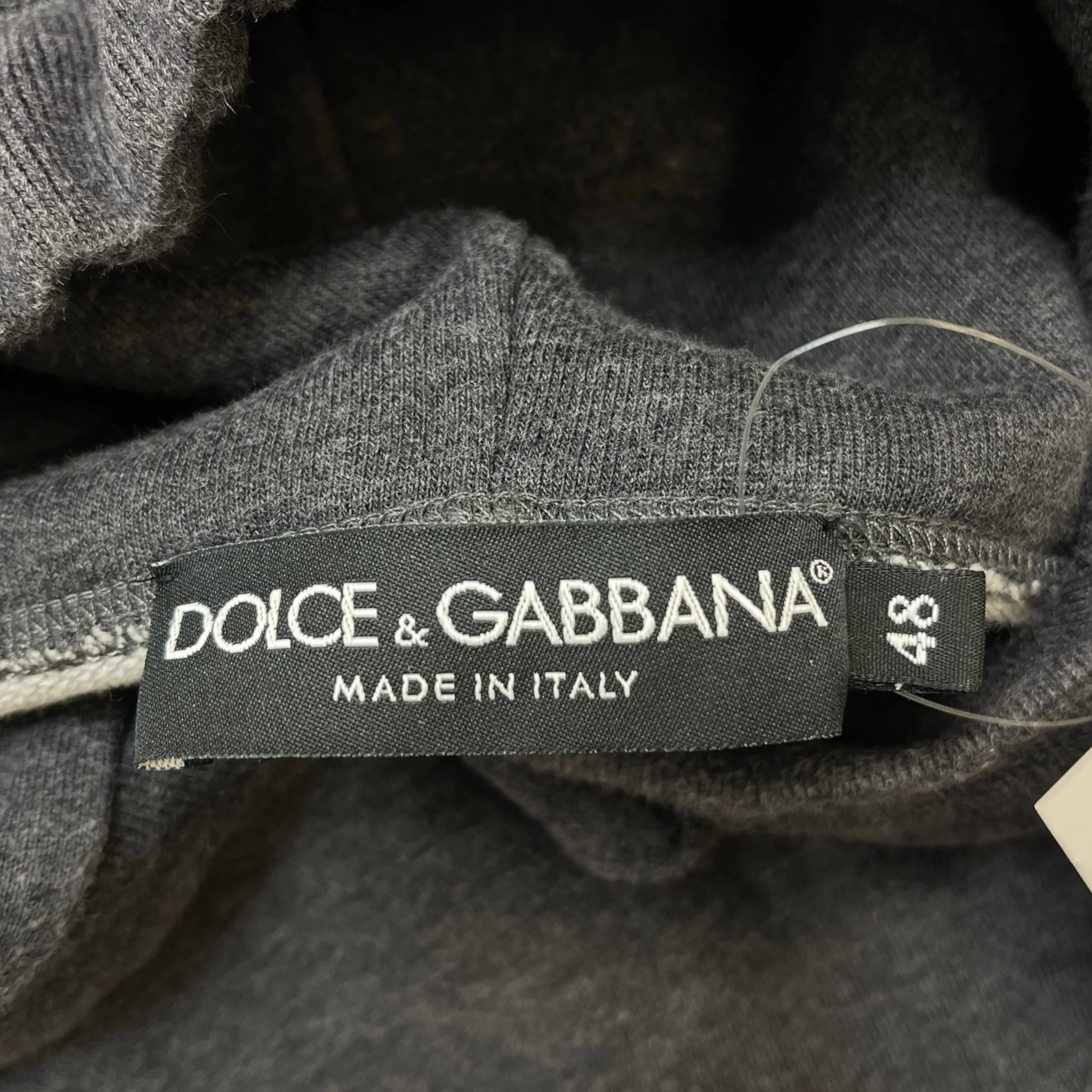 Men's Logo Print Hoodie Grey Size IT 48 / UK M - Image 5