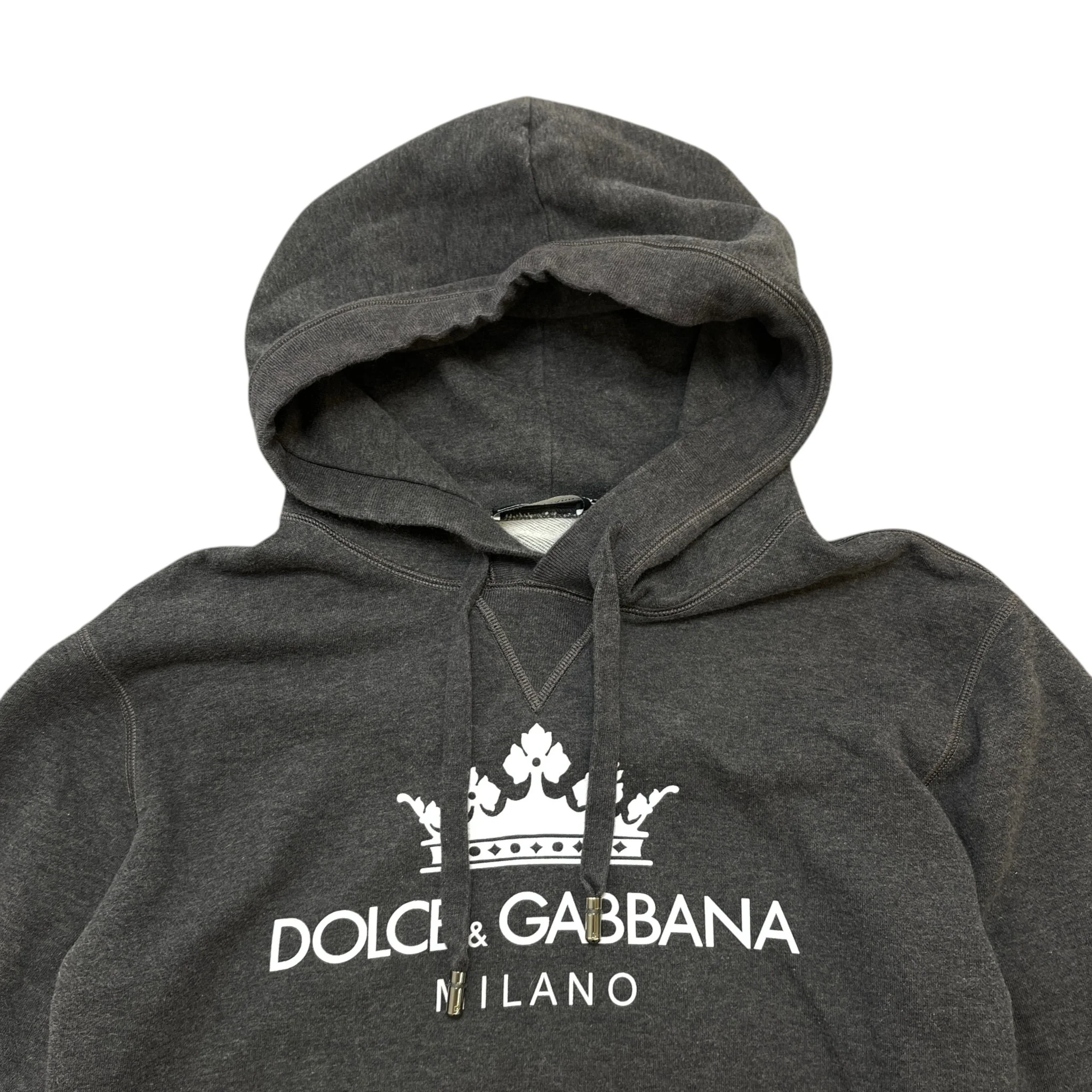 Men's Logo Print Hoodie Grey Size IT 48 / UK M - Image 6