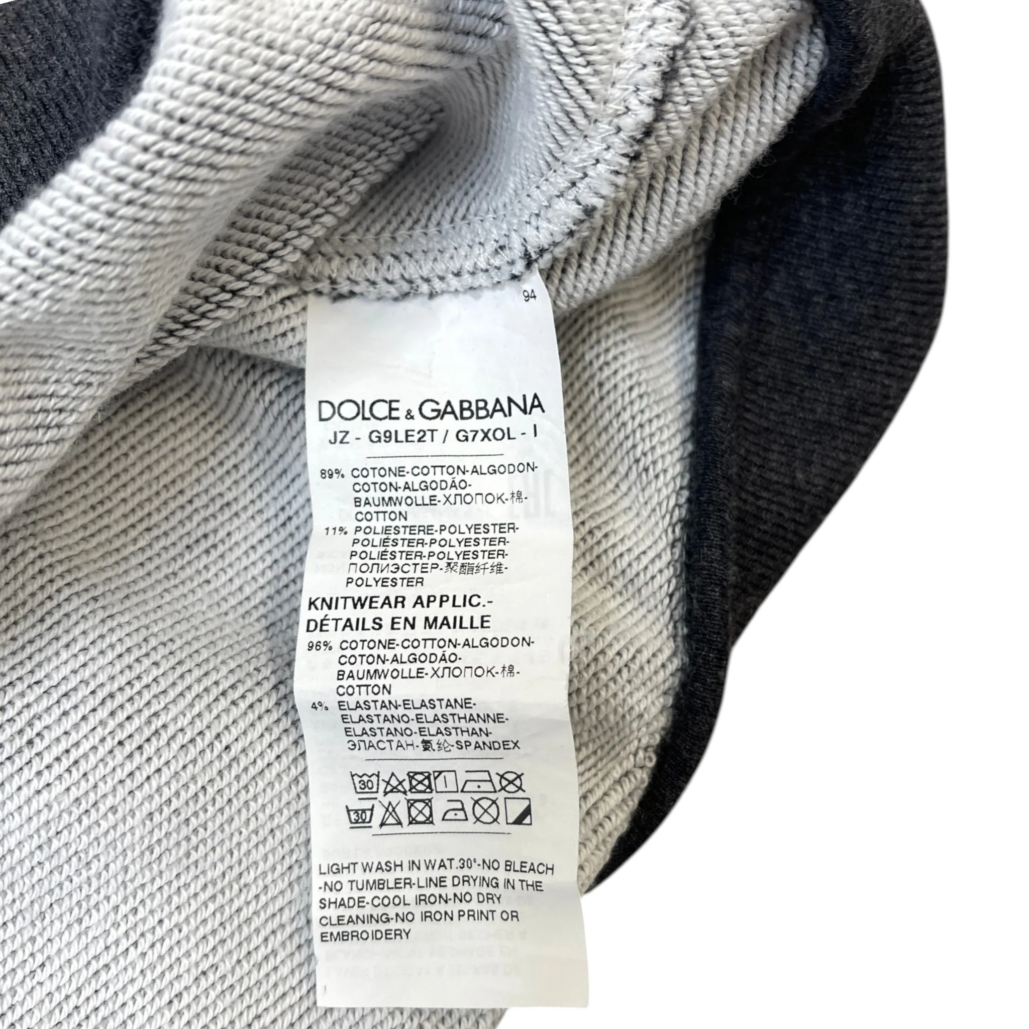Men's Logo Print Hoodie Grey Size IT 48 / UK M - Image 8