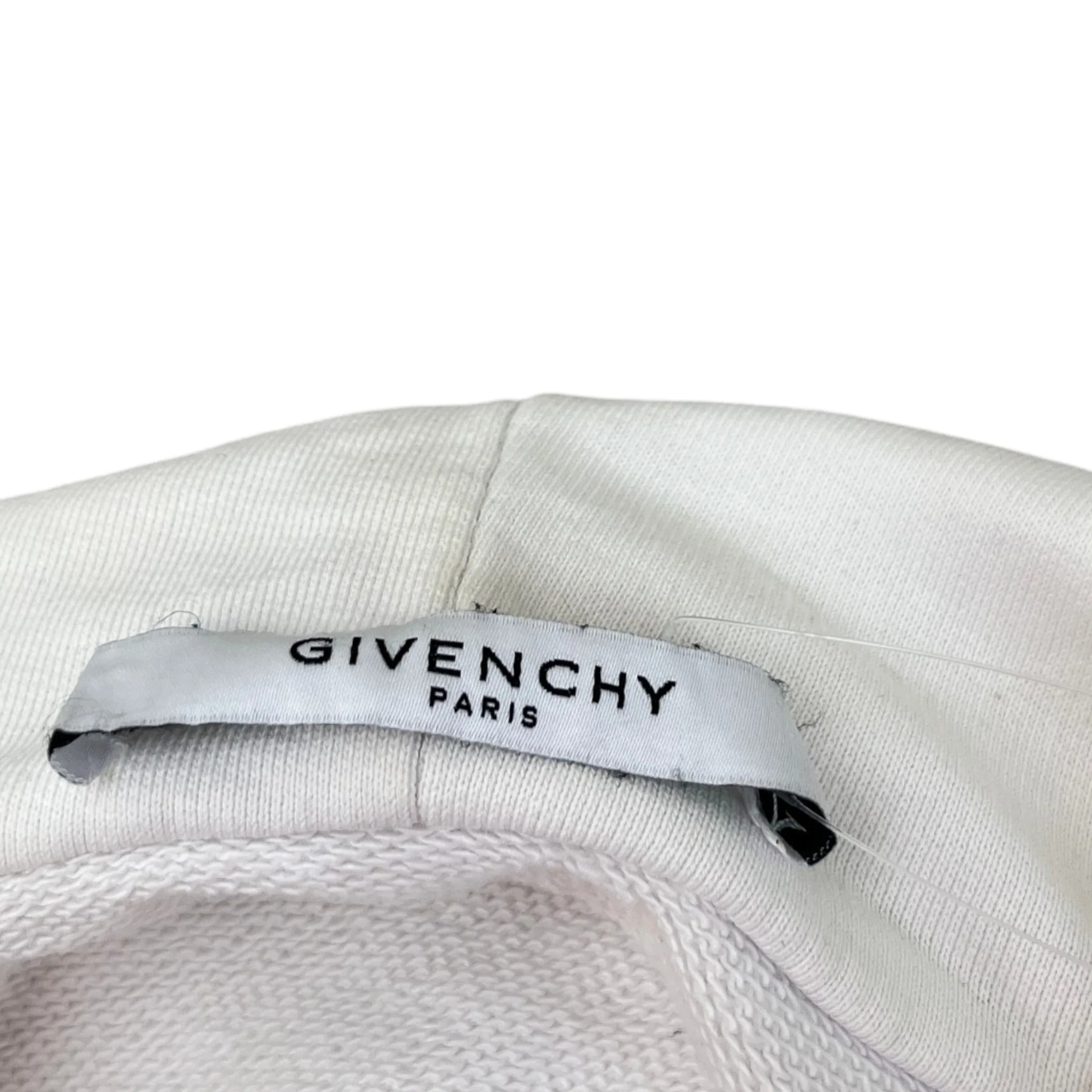 Men's Logo Print Hoodie White Size S - Image 6