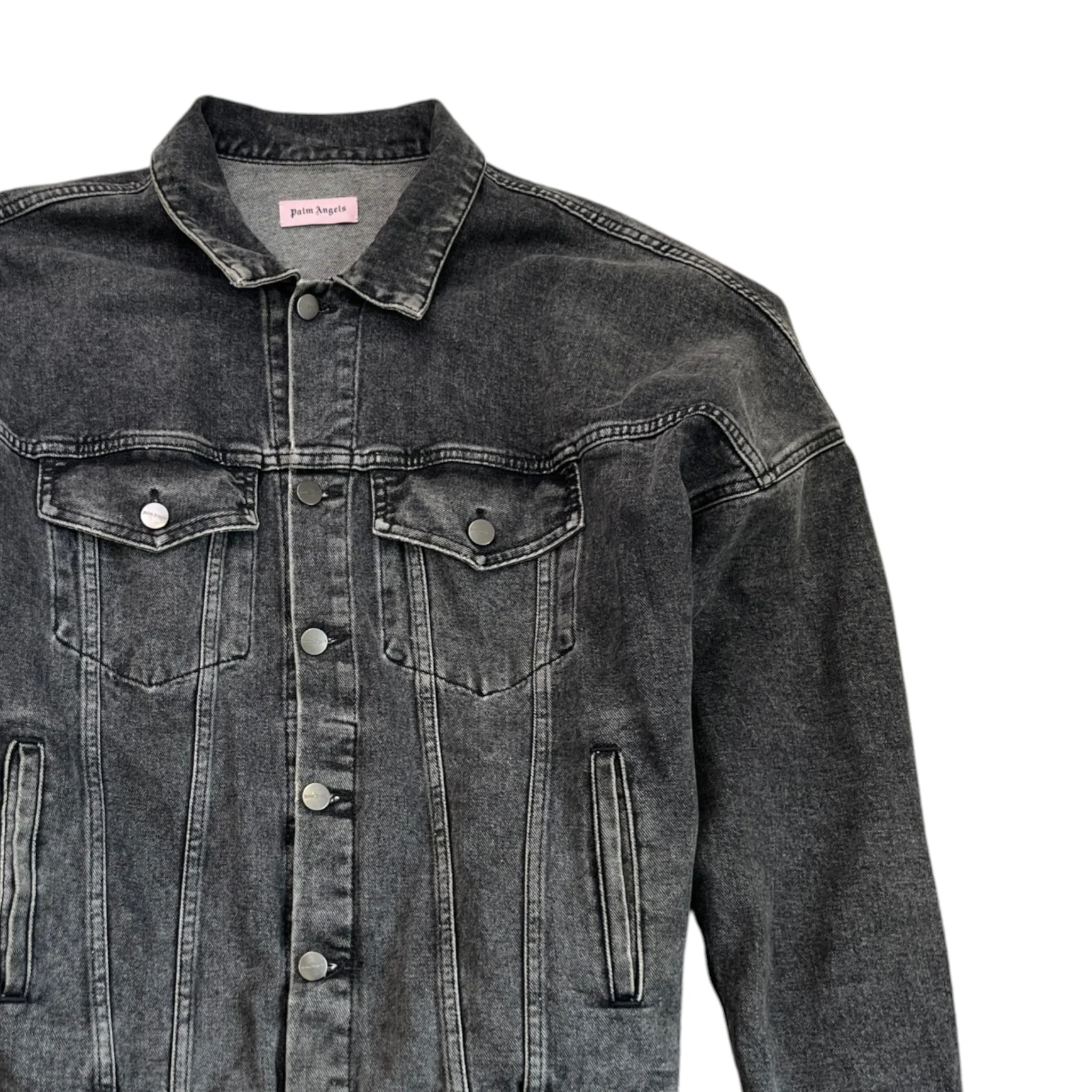 Men's Logo Print Jacket Black Size L - Image 3