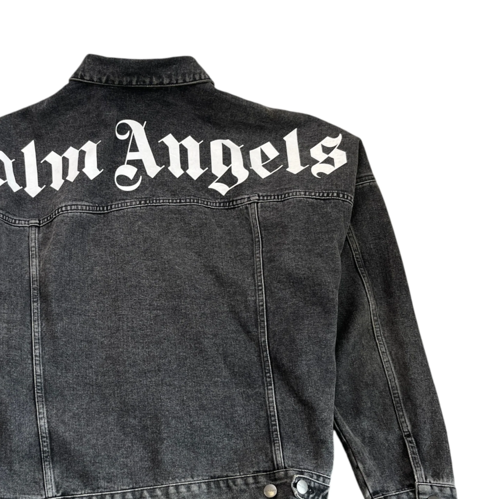 Men's Logo Print Jacket Black Size L - Image 4