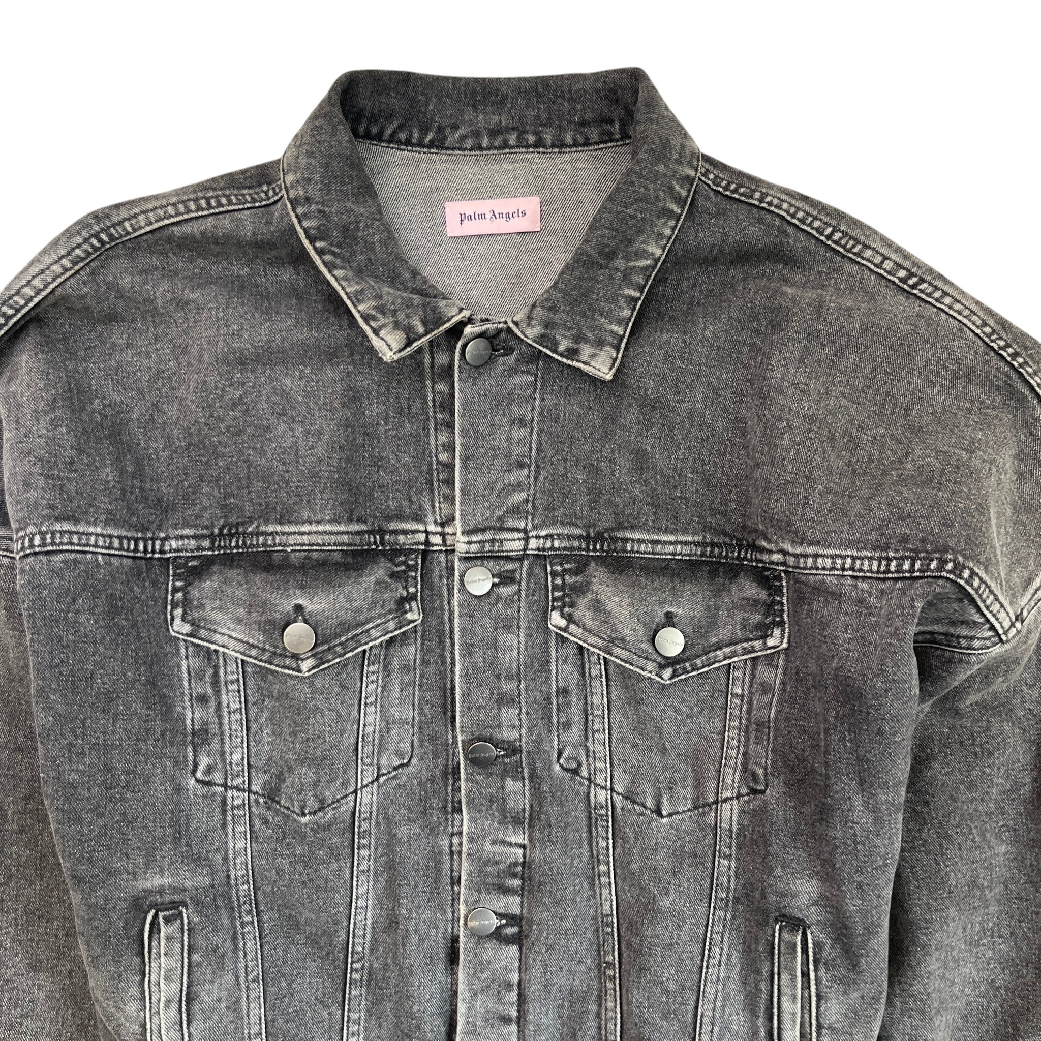 Men's Logo Print Jacket Black Size L - Image 5