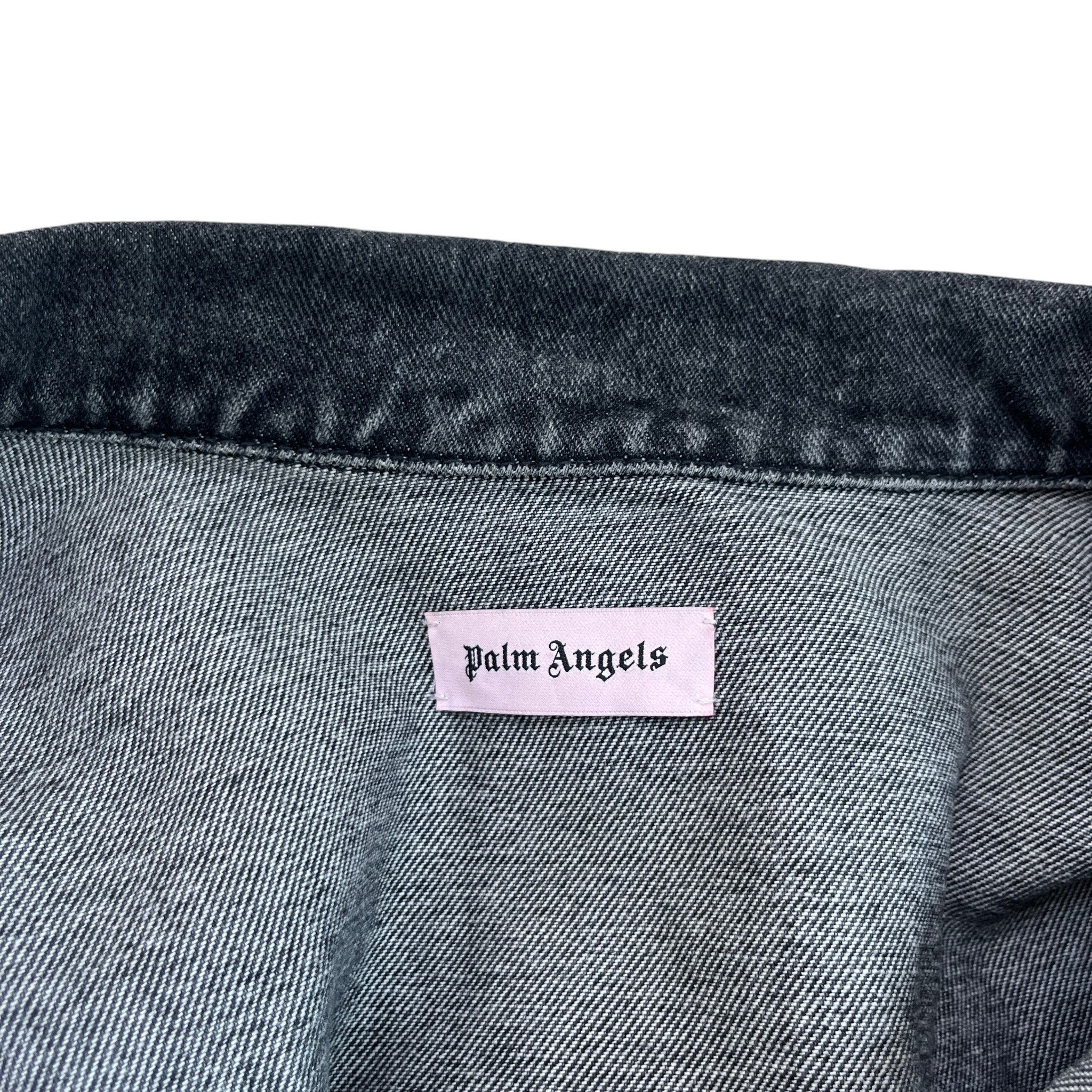Men's Logo Print Jacket Black Size L - Image 7