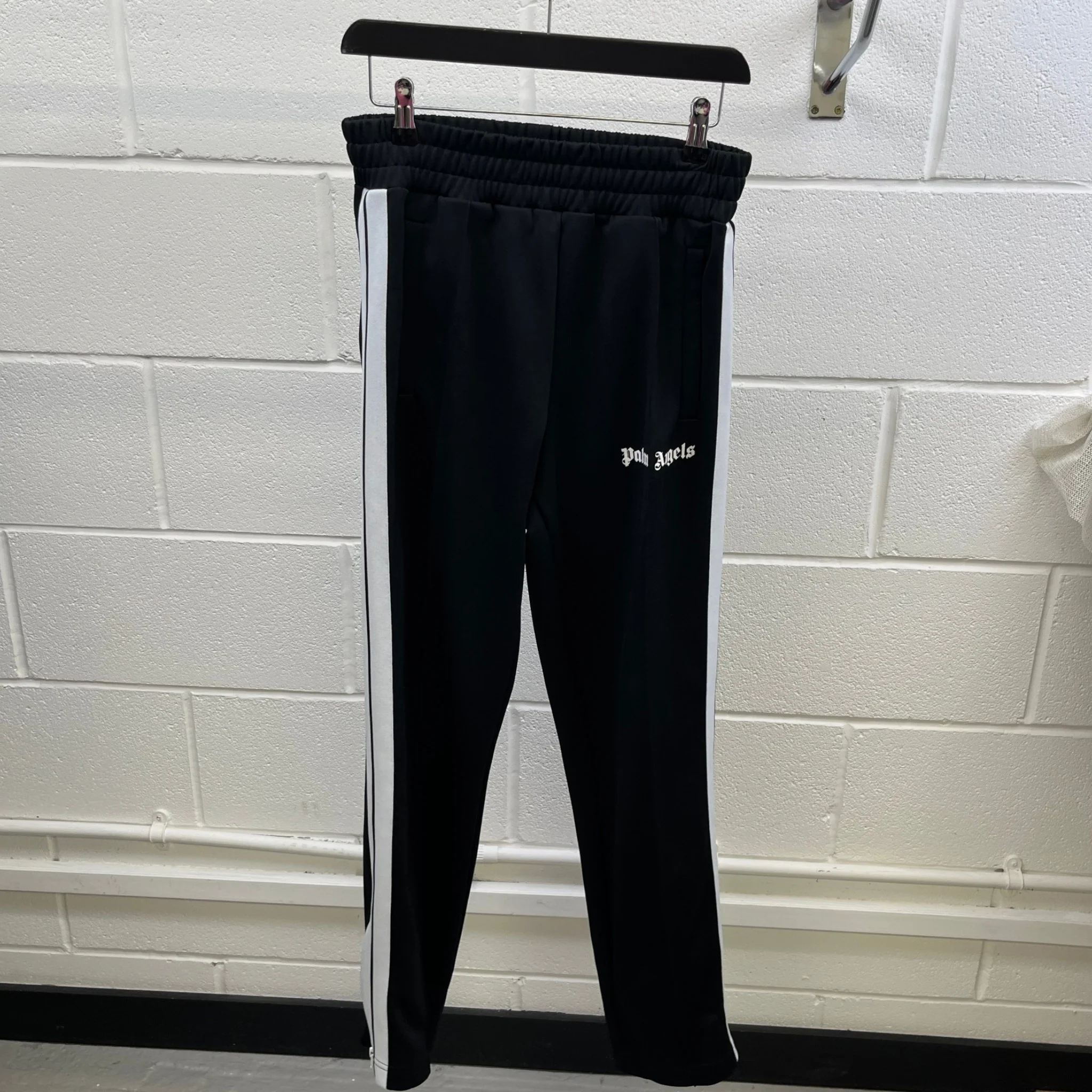 Men's Logo Print Joggers Black Size M - Image 8