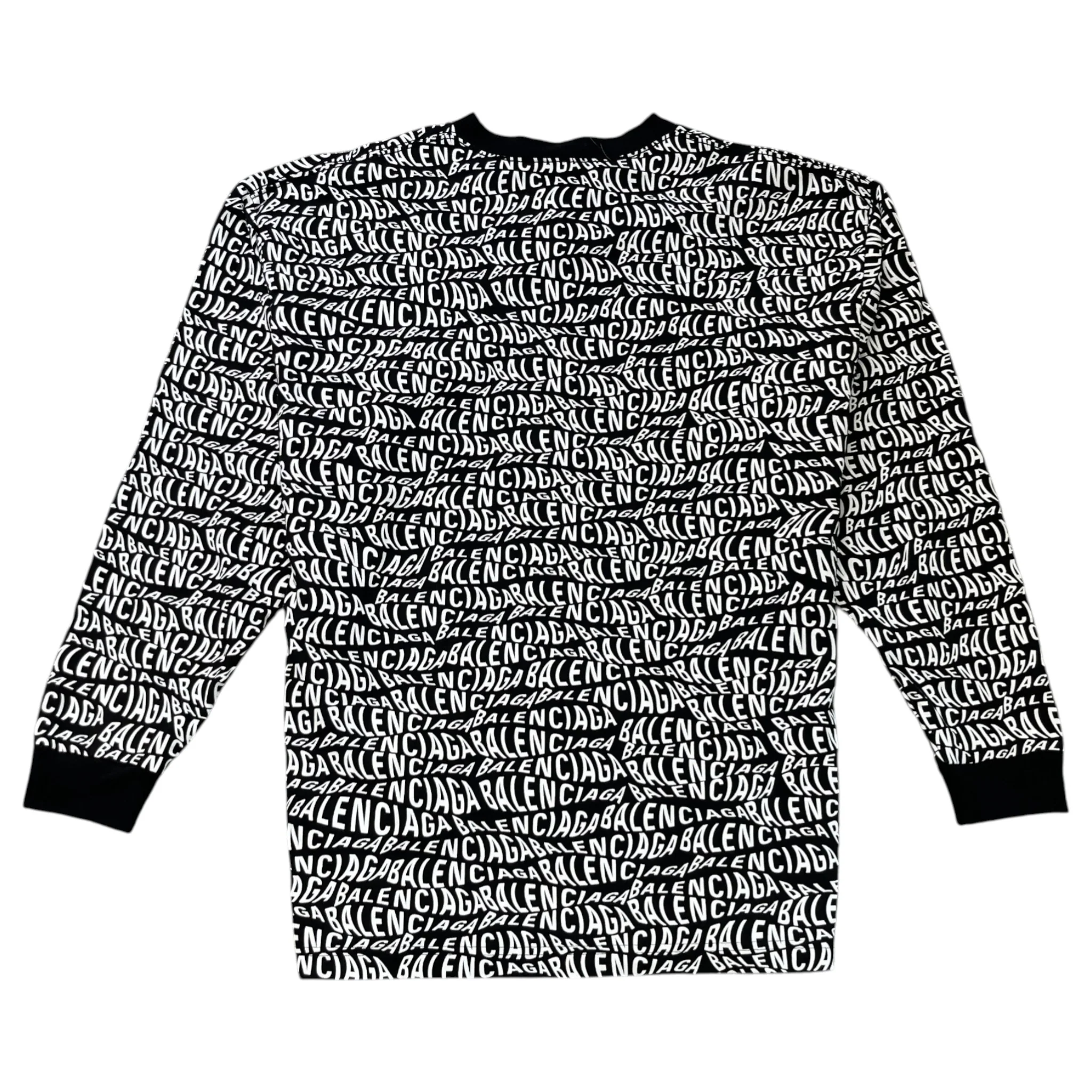 Men's Logo Print Oversized T-Shirt Black Size M - Image 2