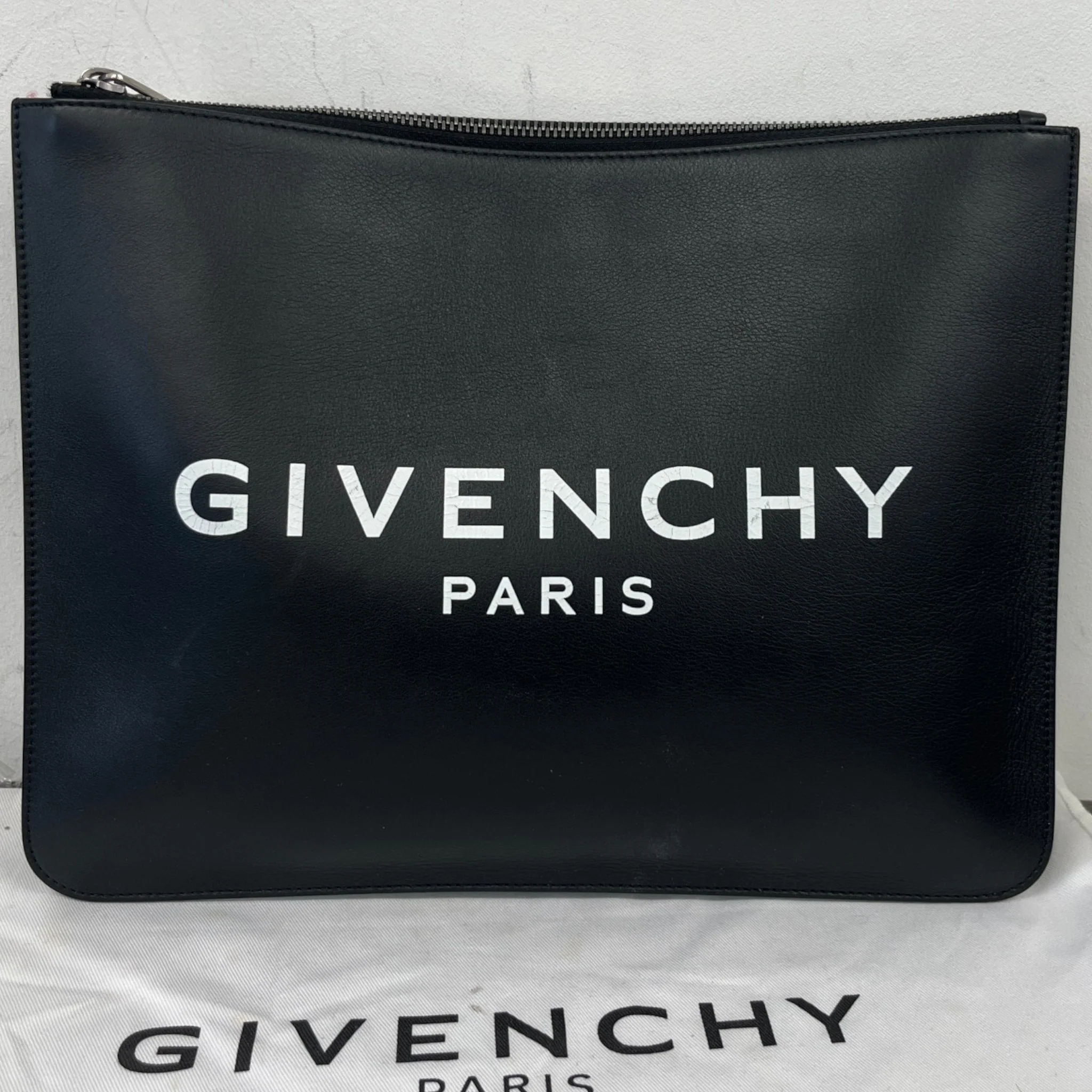 Men's Logo Print Pouch Black - Image 7