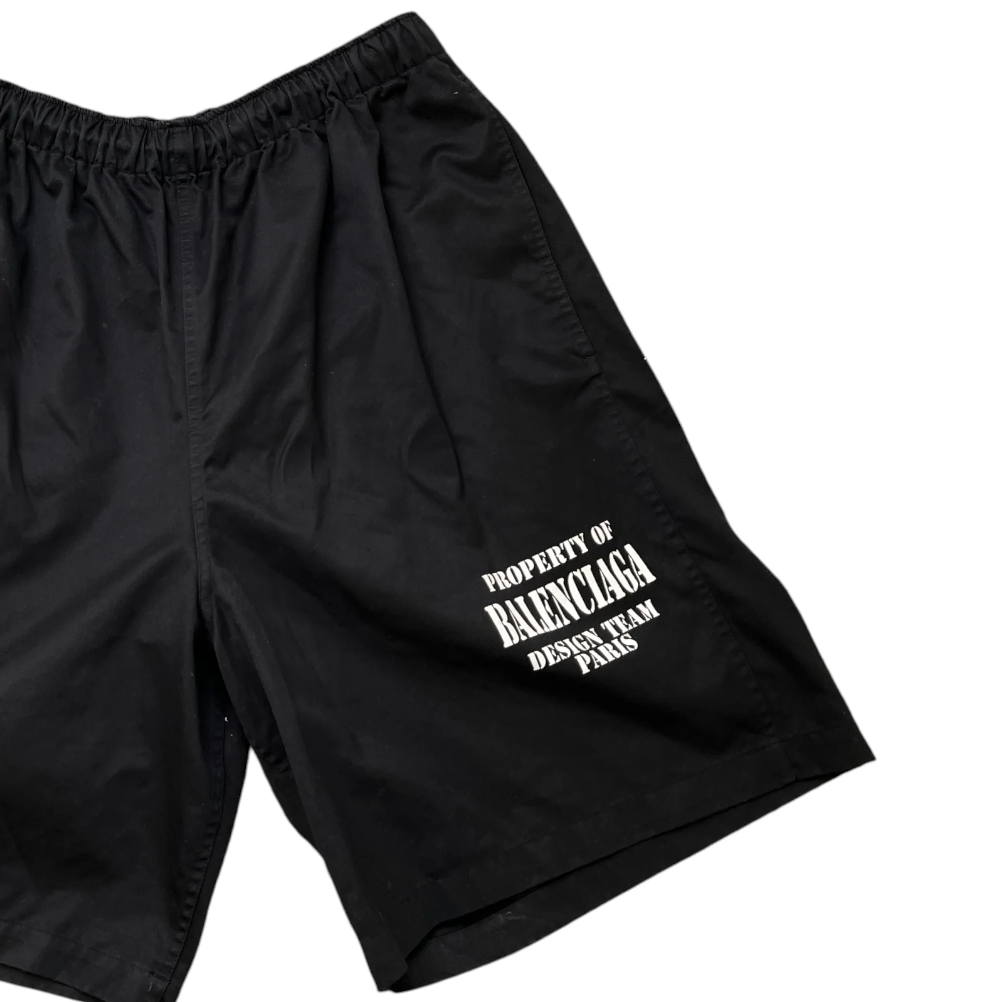 Men's Logo Print Shorts Black Size IT 50 / UK 34 - Image 3
