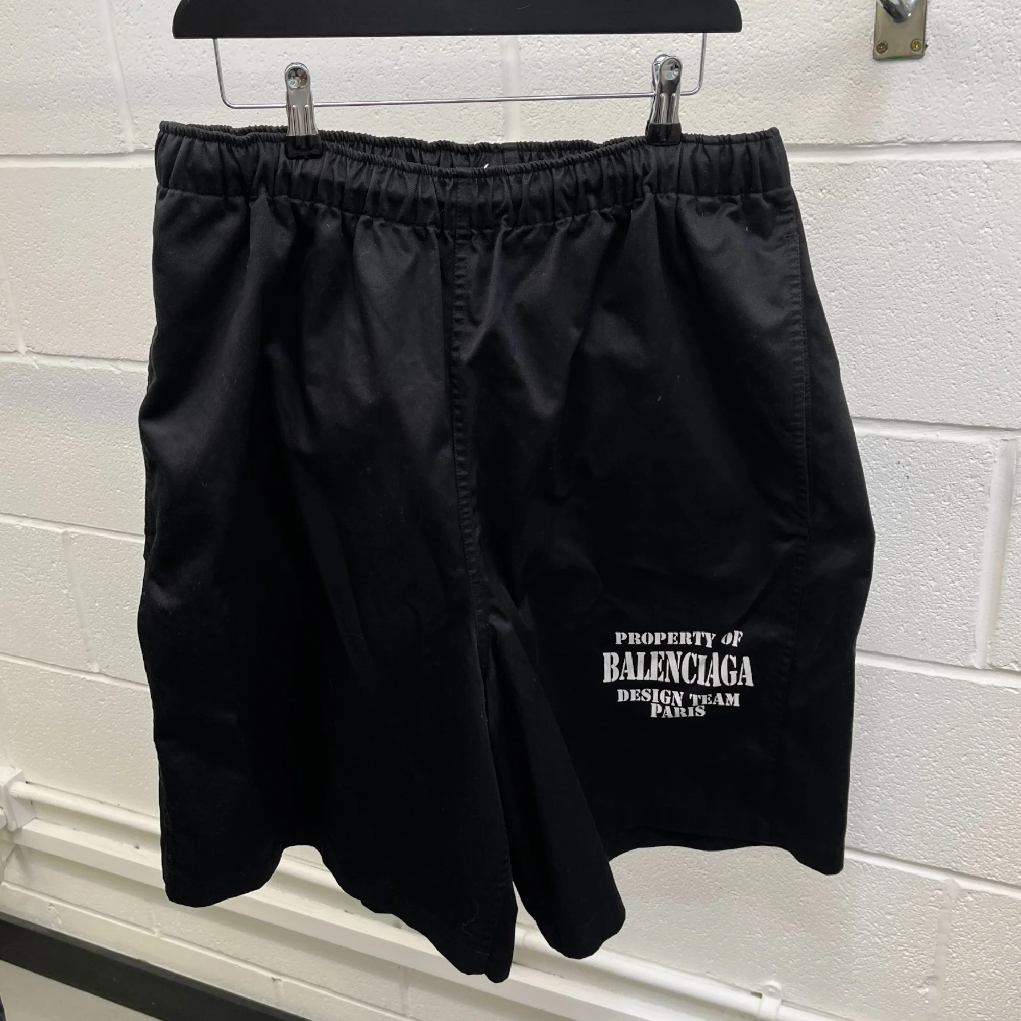 Men's Logo Print Shorts Black Size IT 50 / UK 34 - Image 7