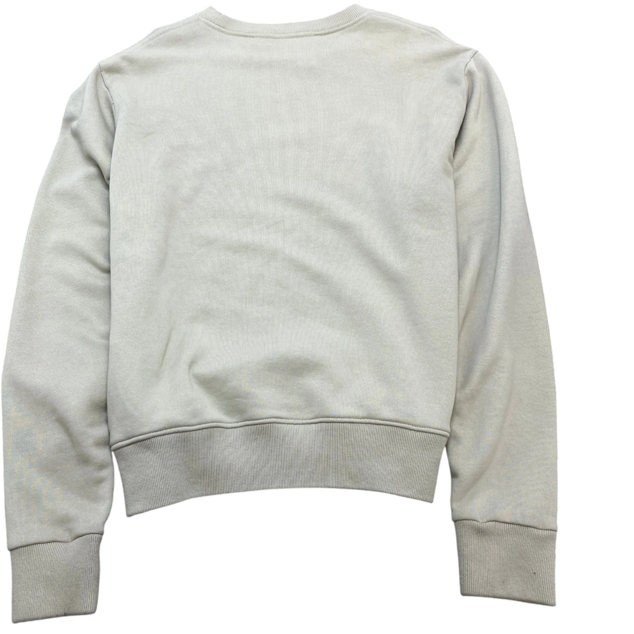 Men's Logo Print Sweatshirt Beige Size M - Image 2
