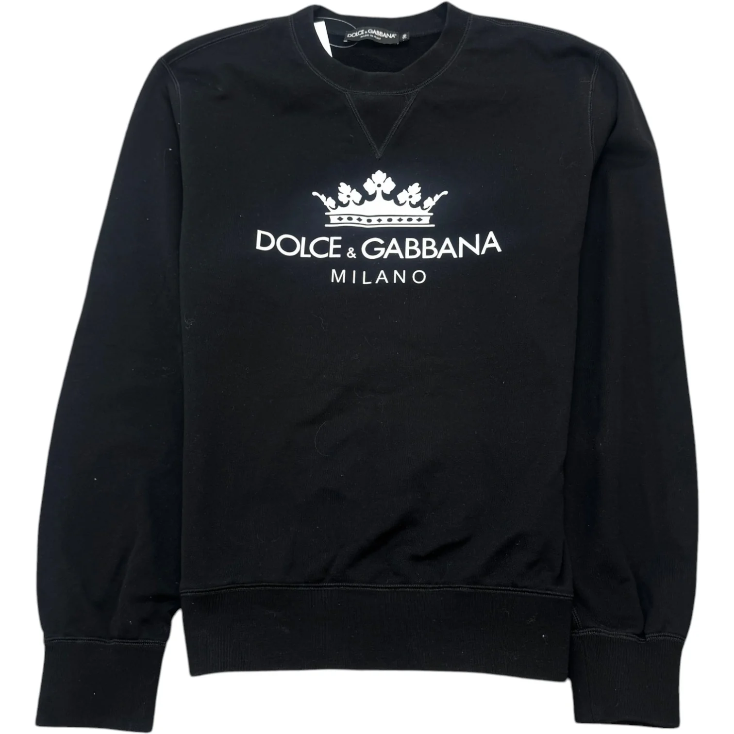 Men's Logo Print Sweatshirt Black Size IT 50 / UK L