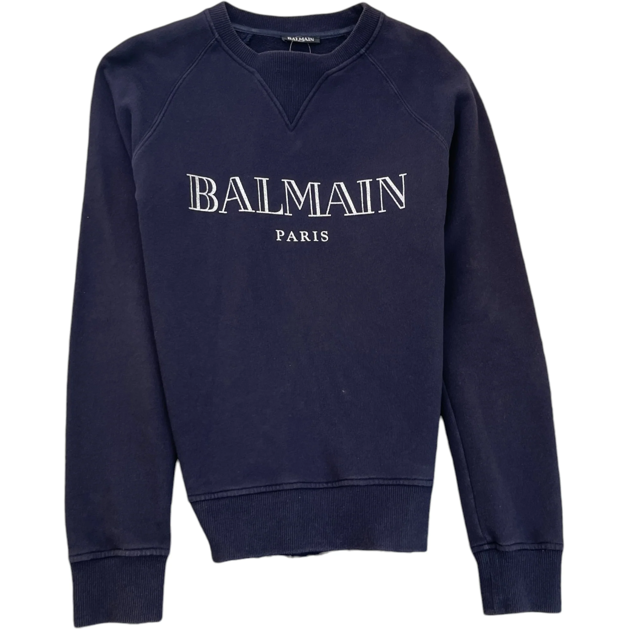 Men's Logo Print Sweatshirt Navy Size XS