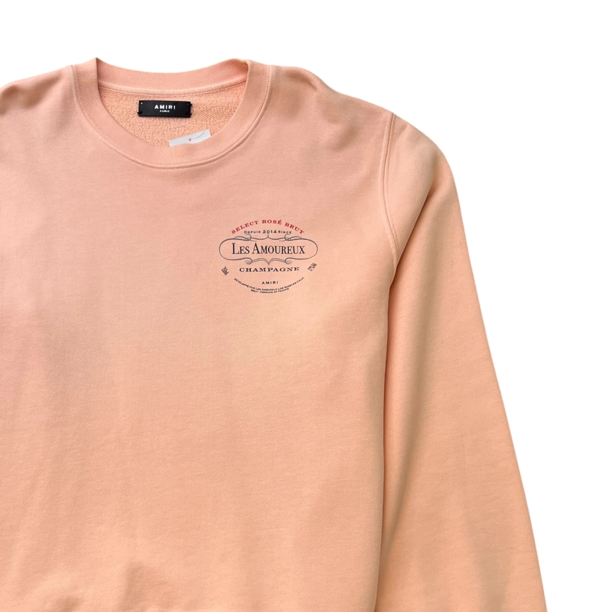 Men's Logo Print Sweatshirt Pink Size XL - Image 3