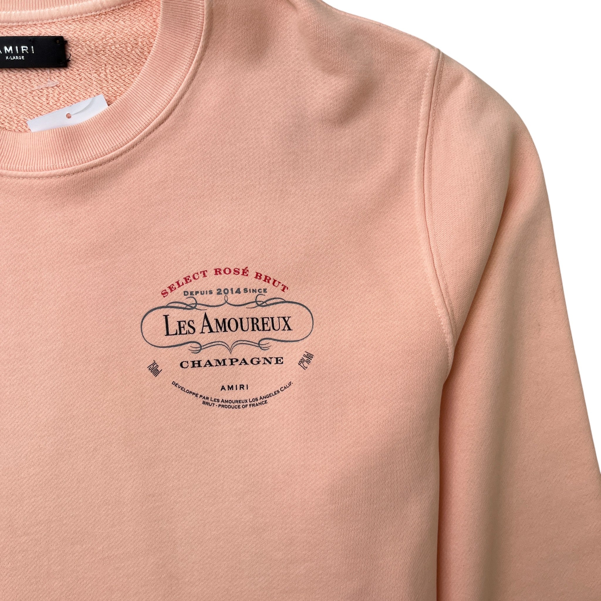 Men's Logo Print Sweatshirt Pink Size XL - Image 5