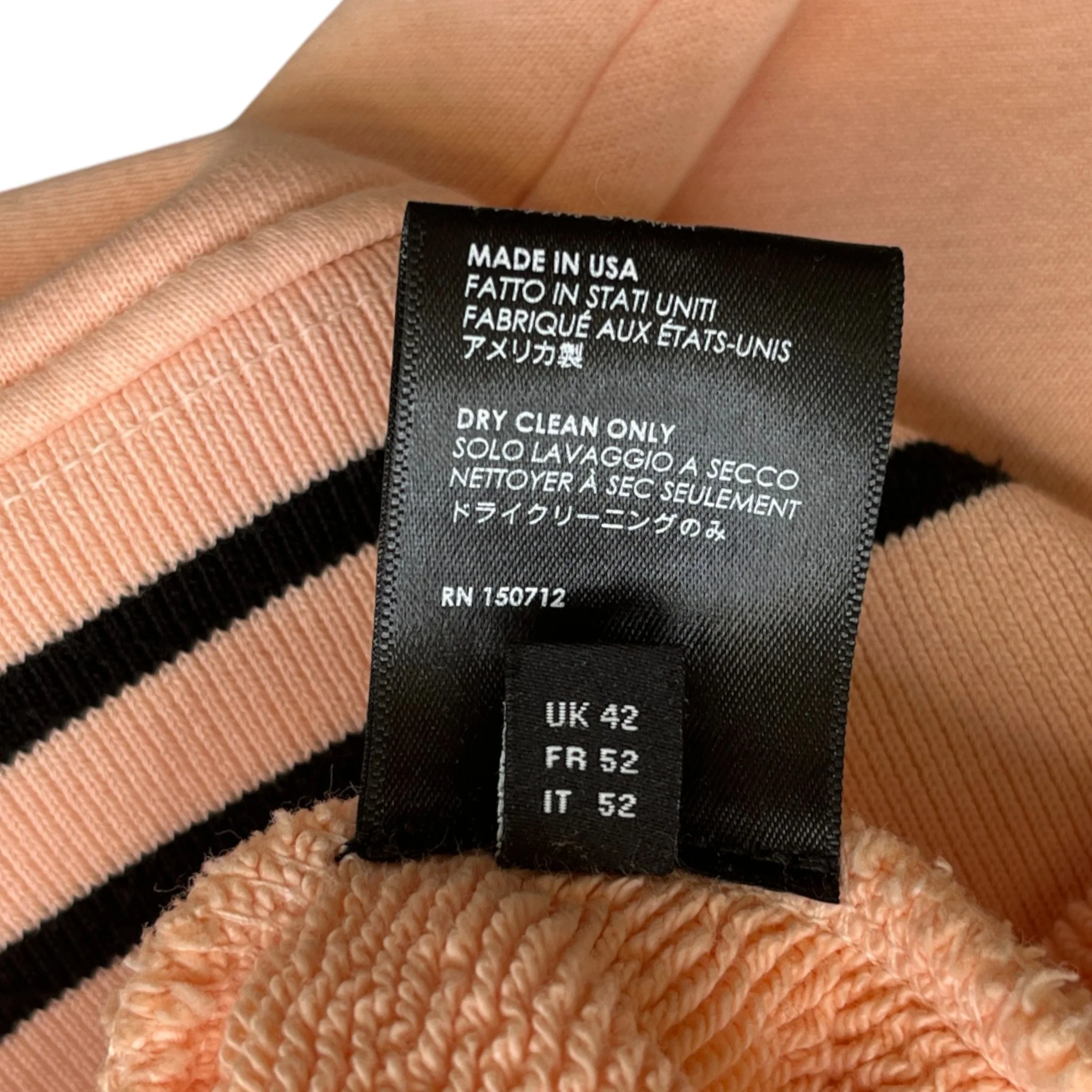 Men's Logo Print Sweatshirt Pink Size XL - Image 6