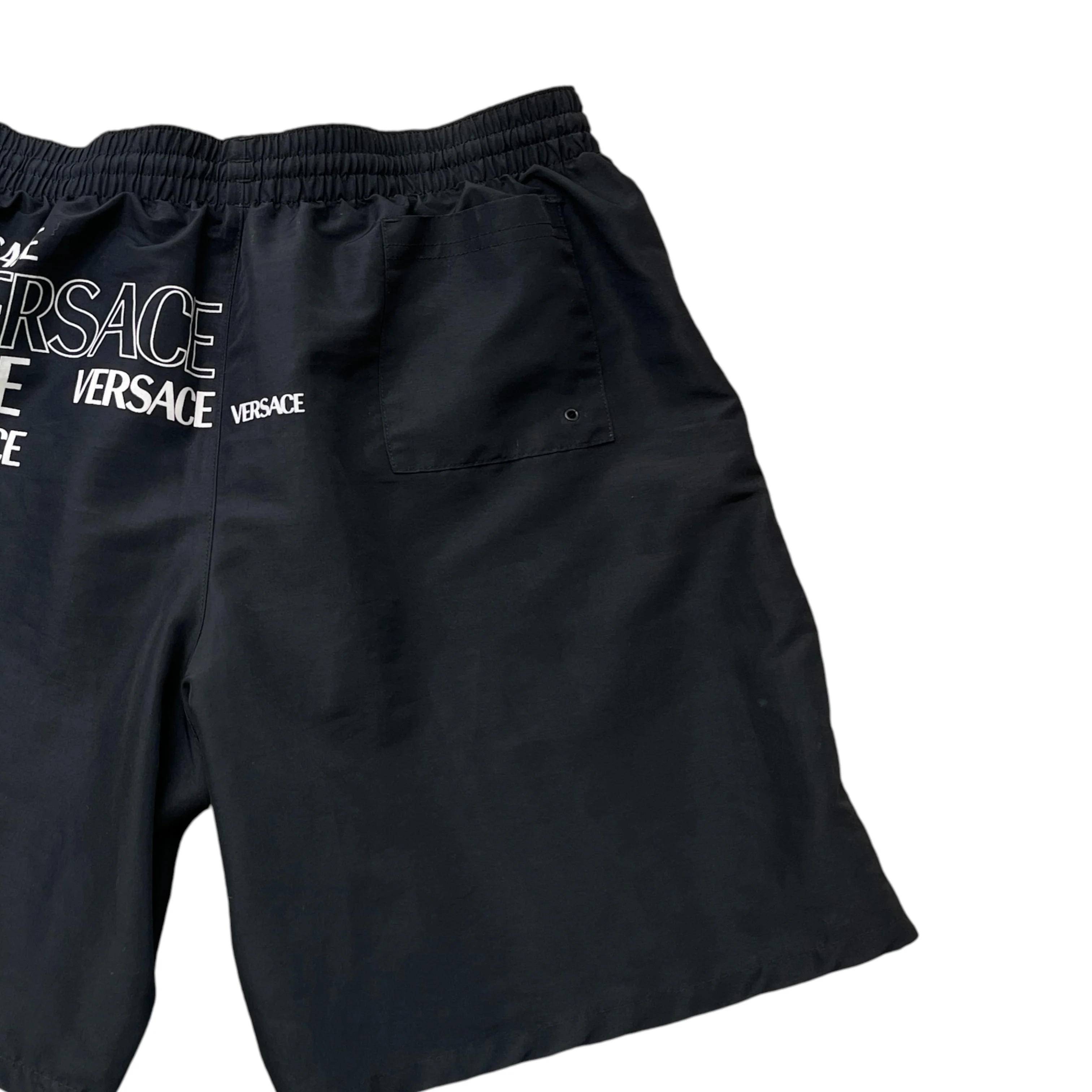 Men's Logo Print Swim Shorts Black Size 34 / UK 6 - Image 4