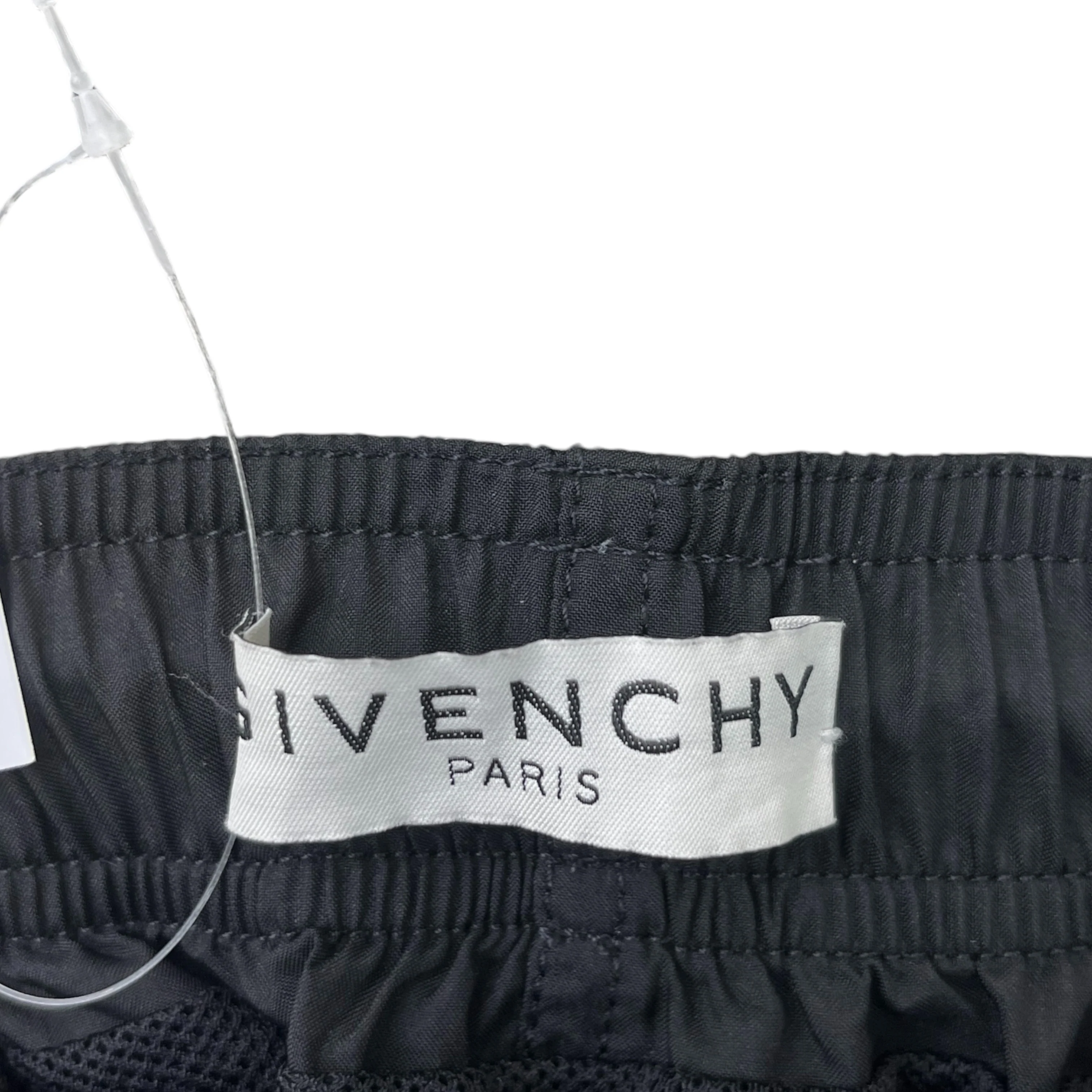 Men's Logo Print Swim Shorts Black Size S - Image 6