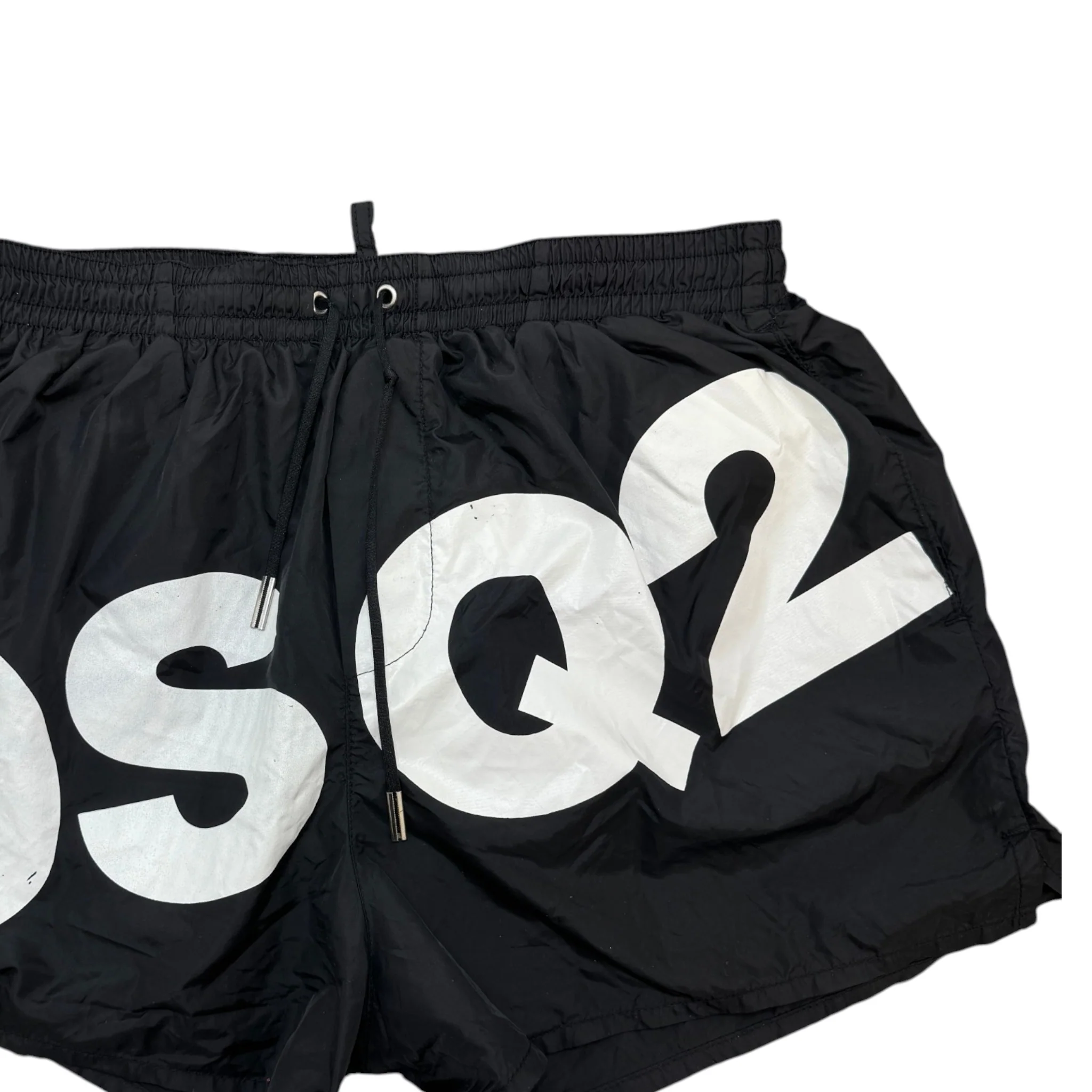 Men's Logo Print Swim Shorts Black Size W30 / IT 46 - Image 3
