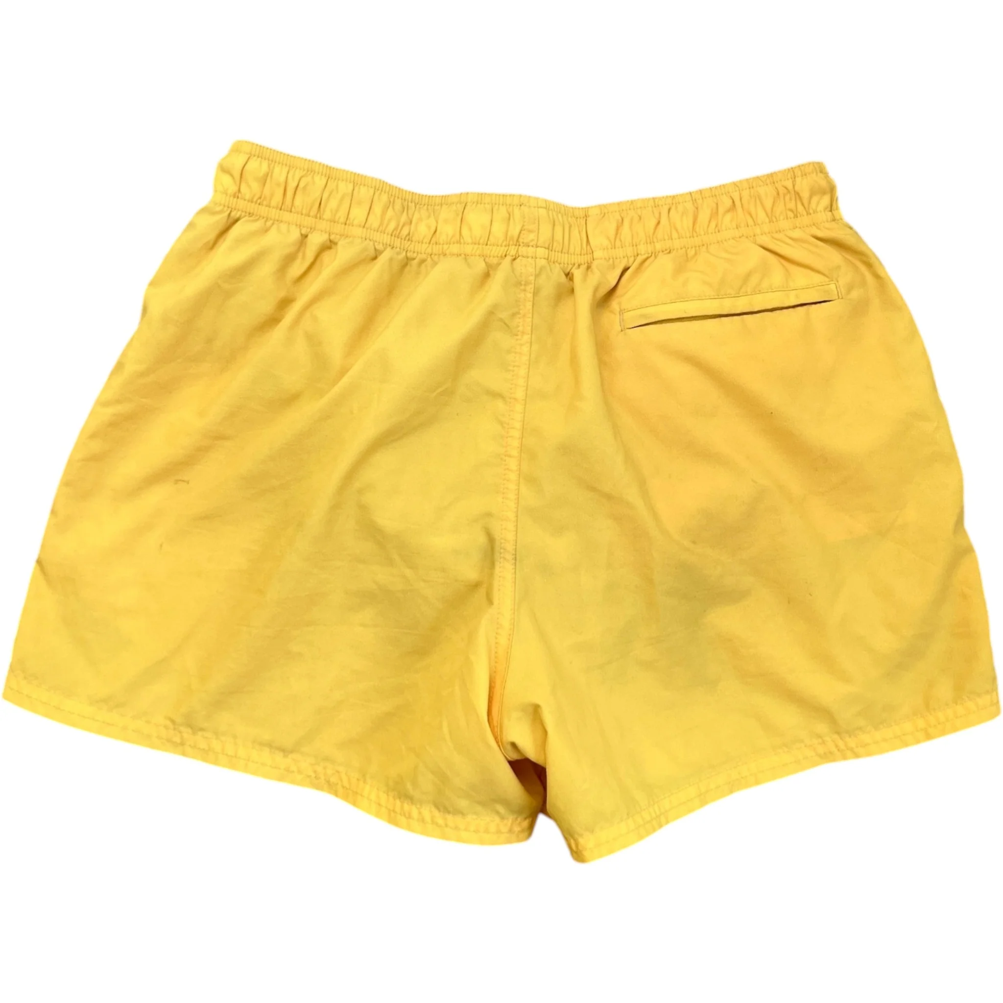 Men's Logo Print Swim Shorts Yellow Size L - Image 2
