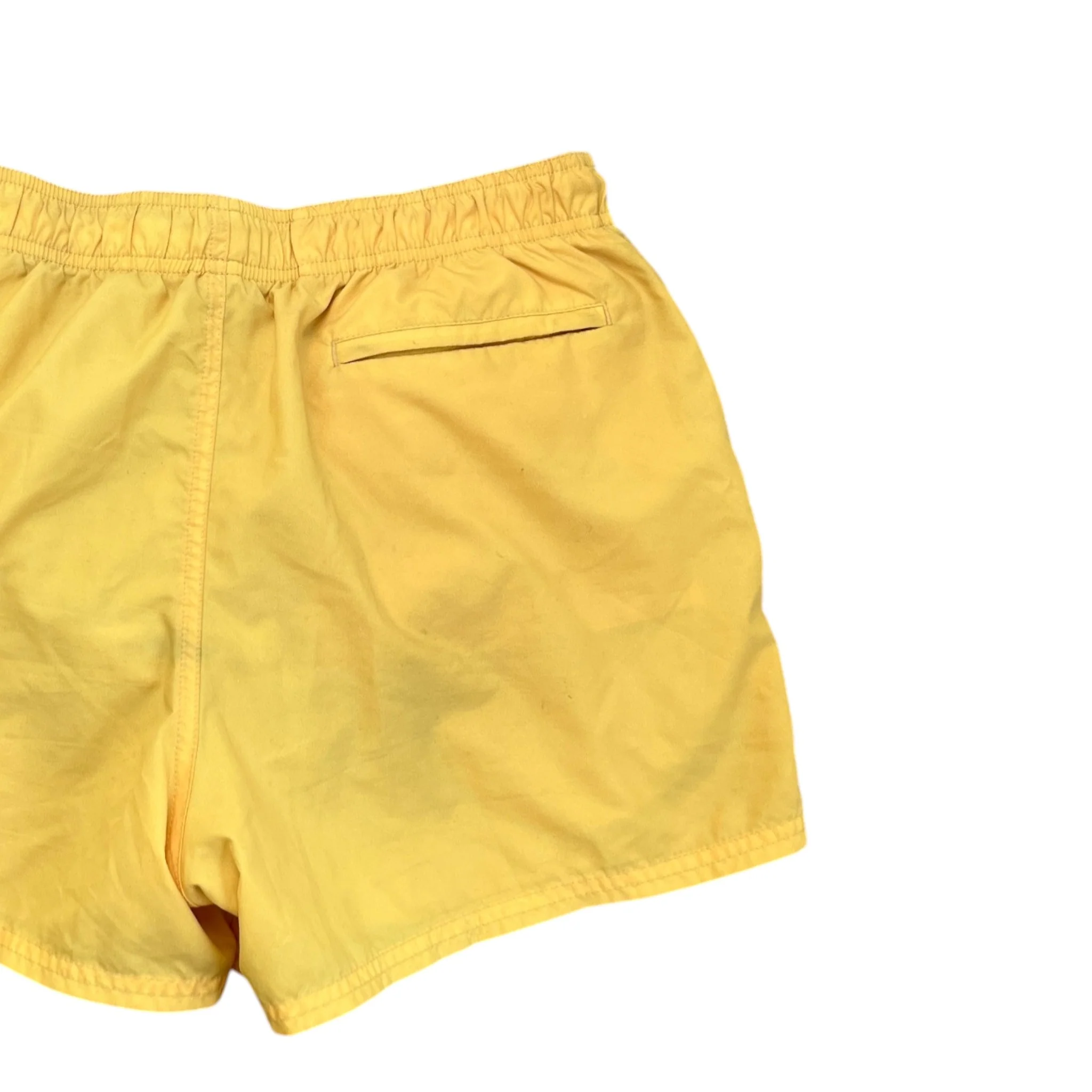 Men's Logo Print Swim Shorts Yellow Size L - Image 4