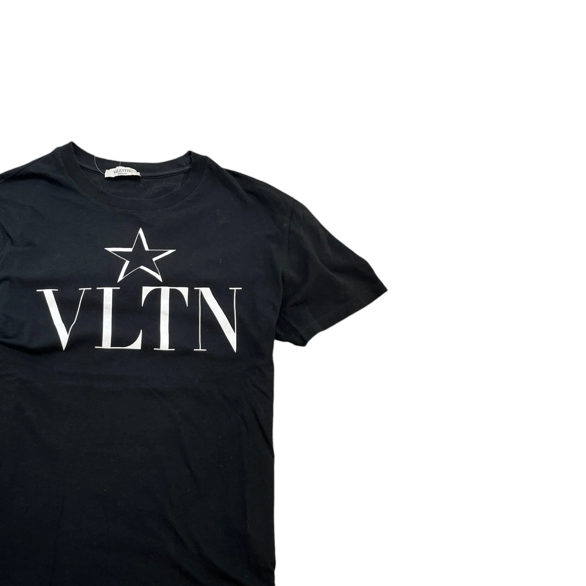 Men's Logo Print T-Shirt Black Size M - Image 3
