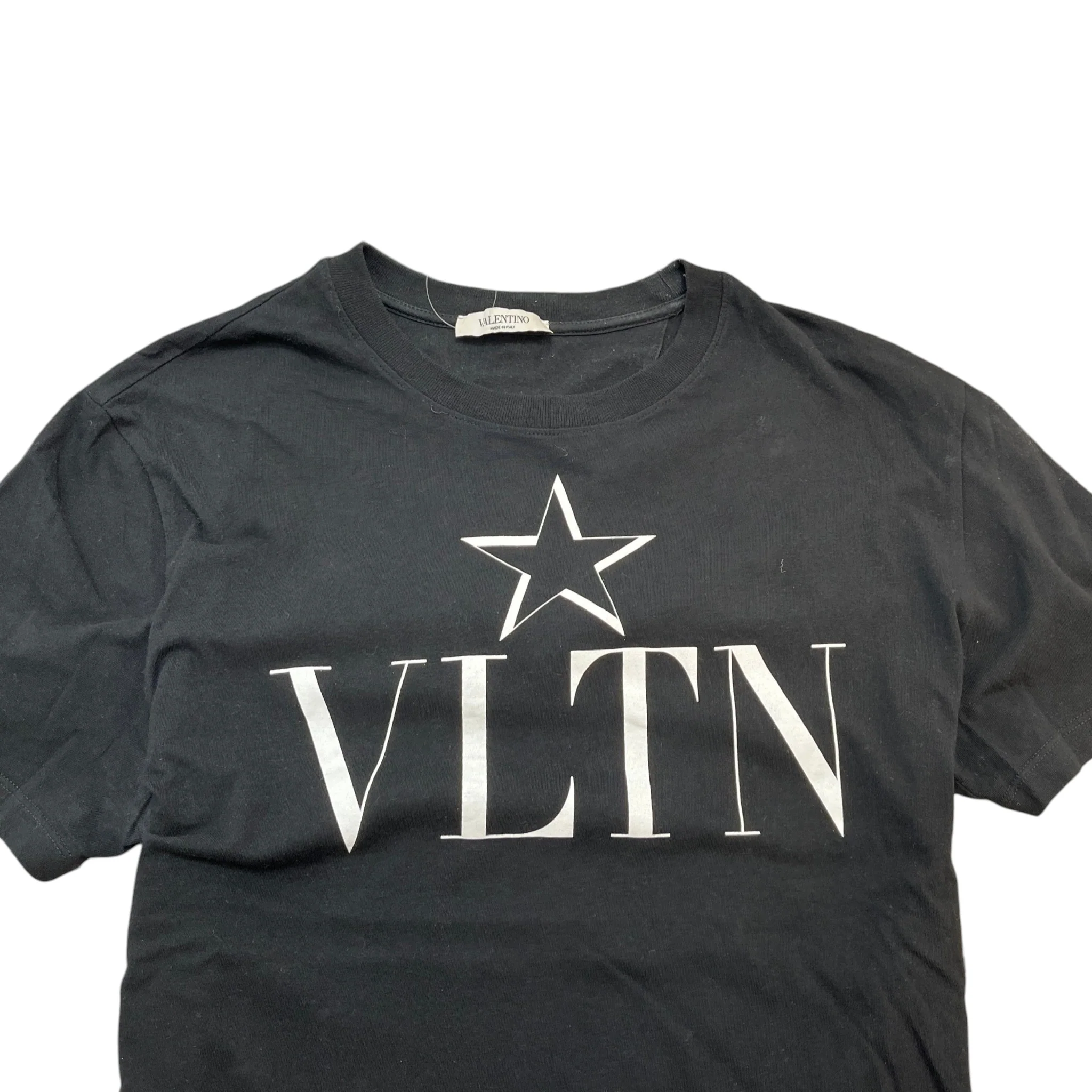 Men's Logo Print T-Shirt Black Size M - Image 6
