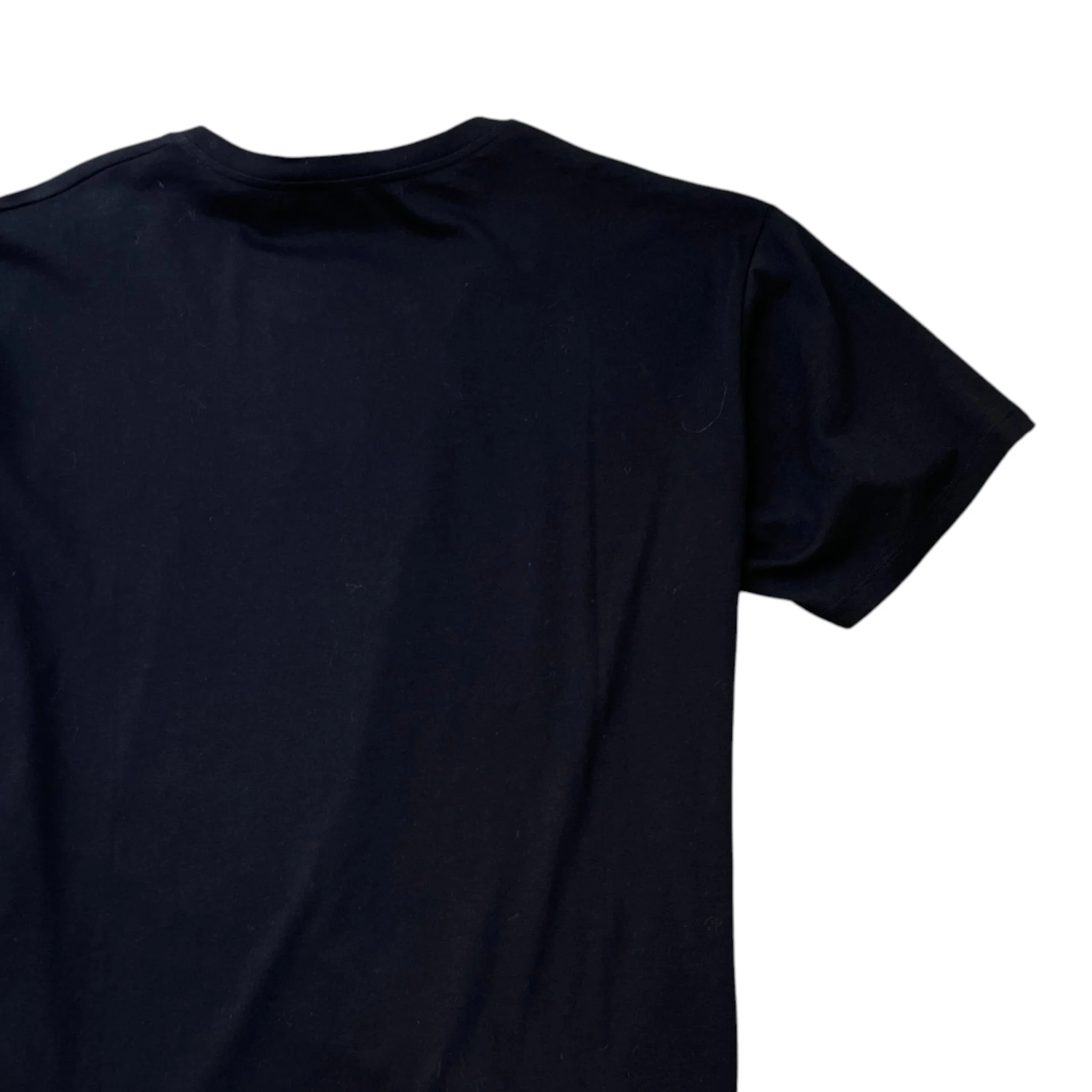 Men's Logo Print T-Shirt Black Size M - Image 4