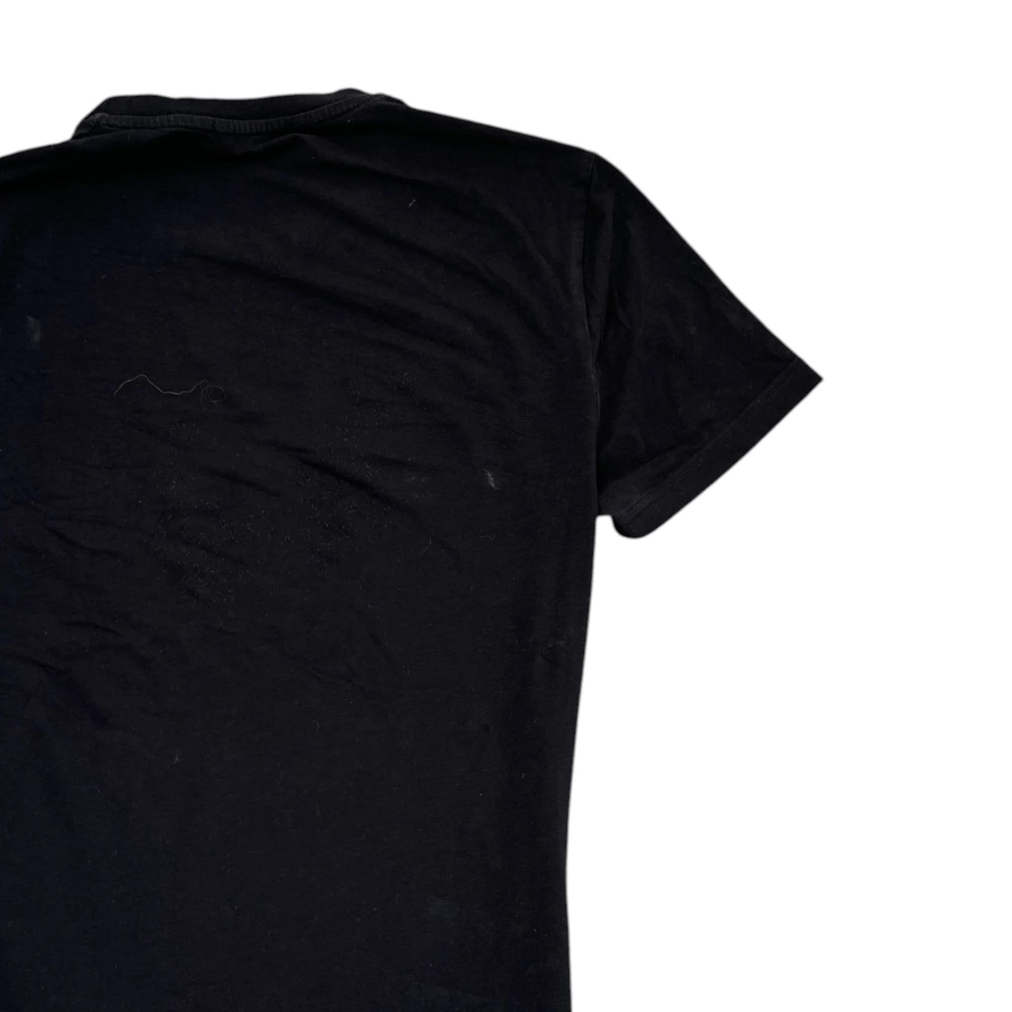 Men's Logo Print T-Shirt Black Size M - Image 4