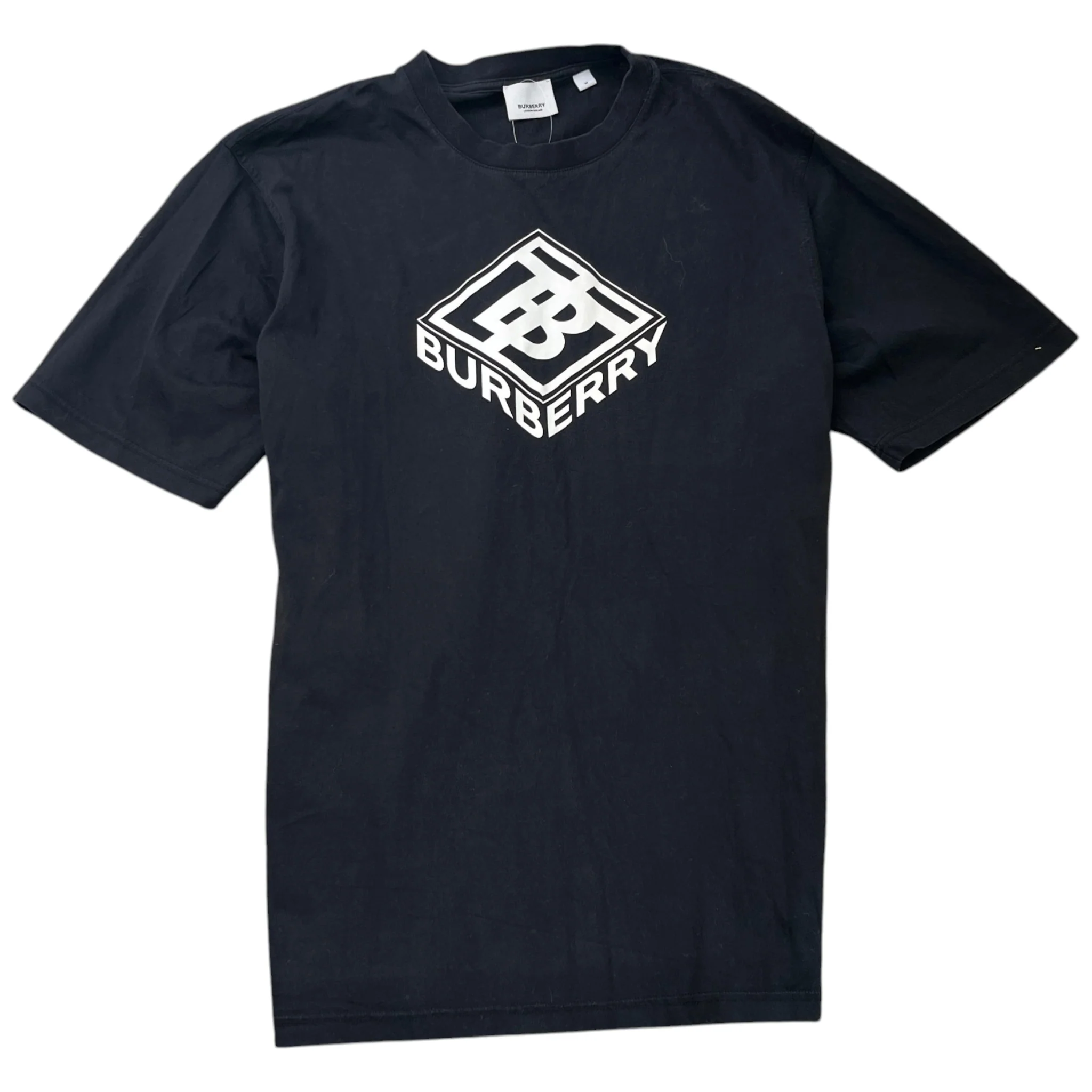 Men's Logo Print T-Shirt Black Size M