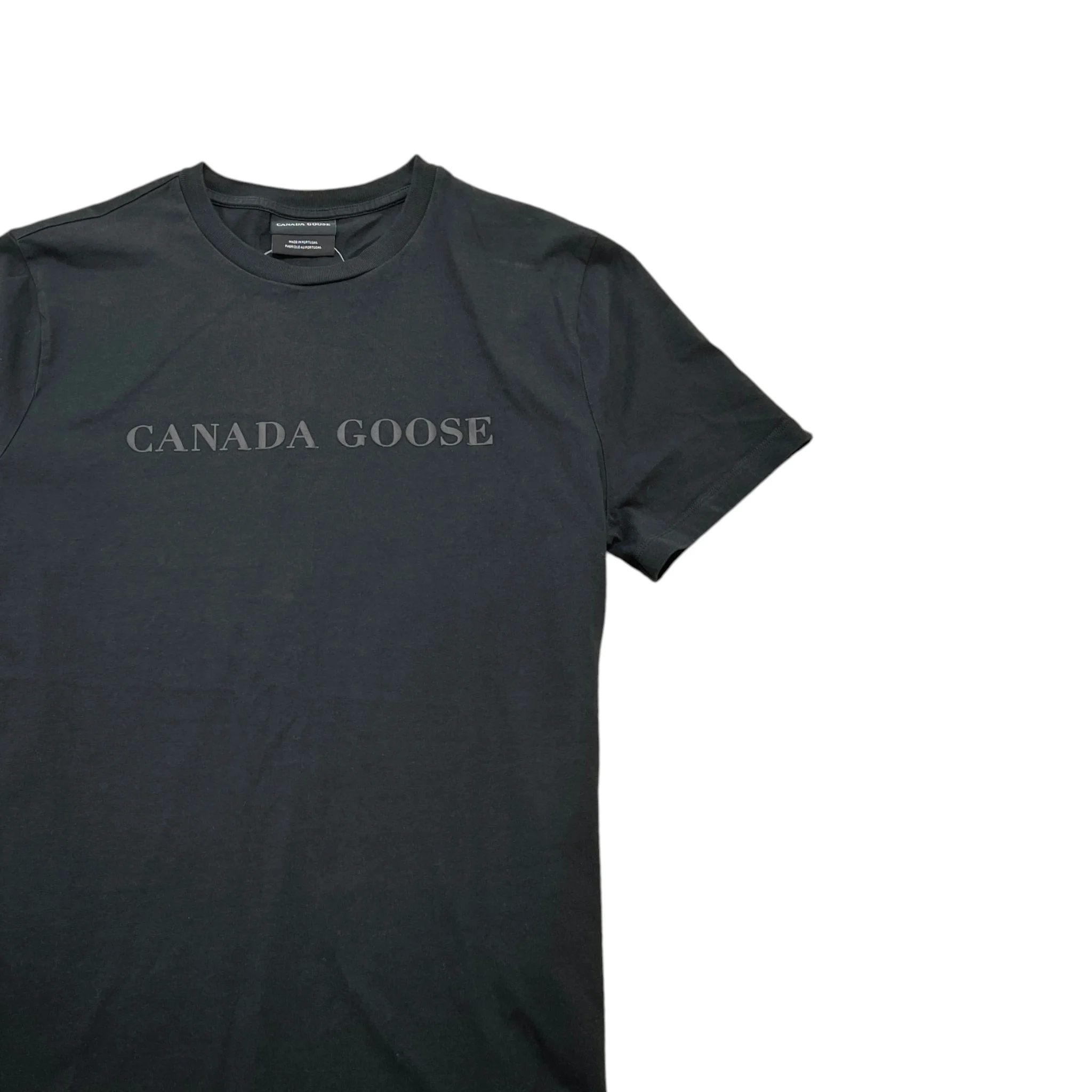 Men's Logo Print T-Shirt Black Size M - Image 3