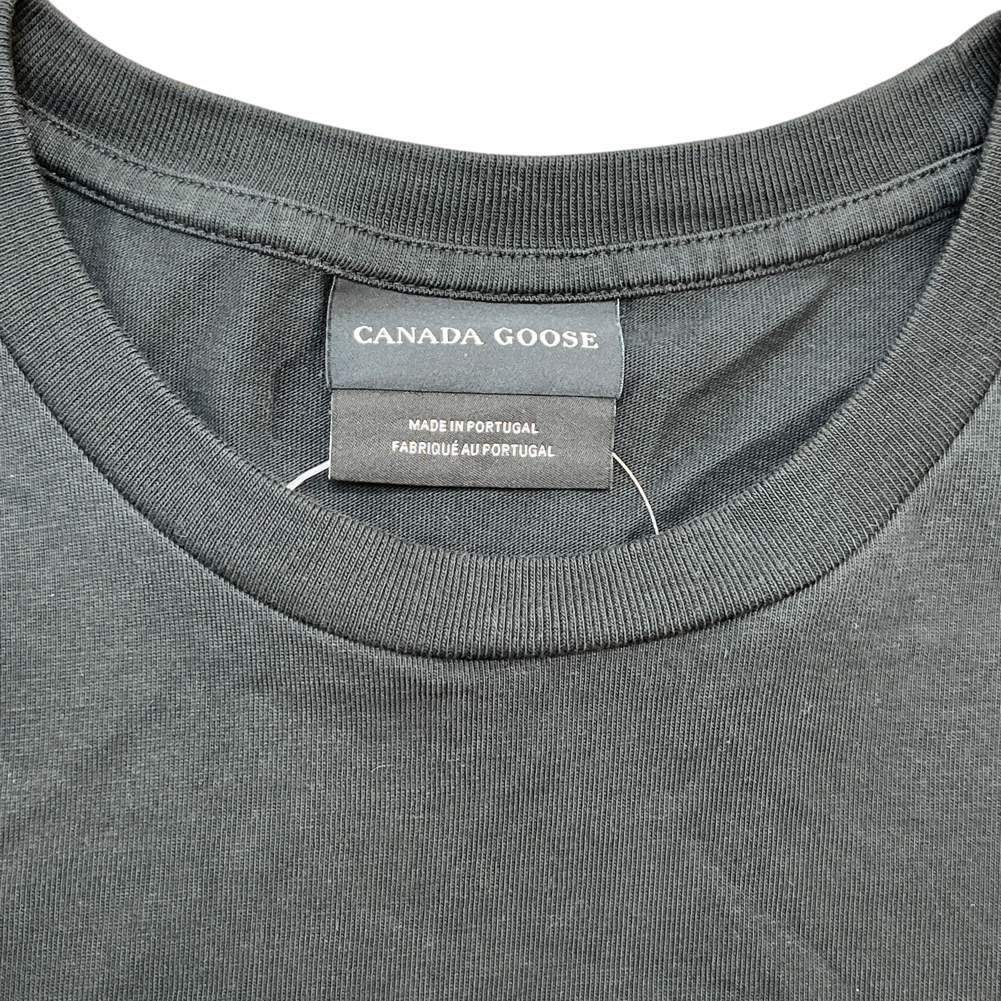Men's Logo Print T-Shirt Black Size M - Image 5
