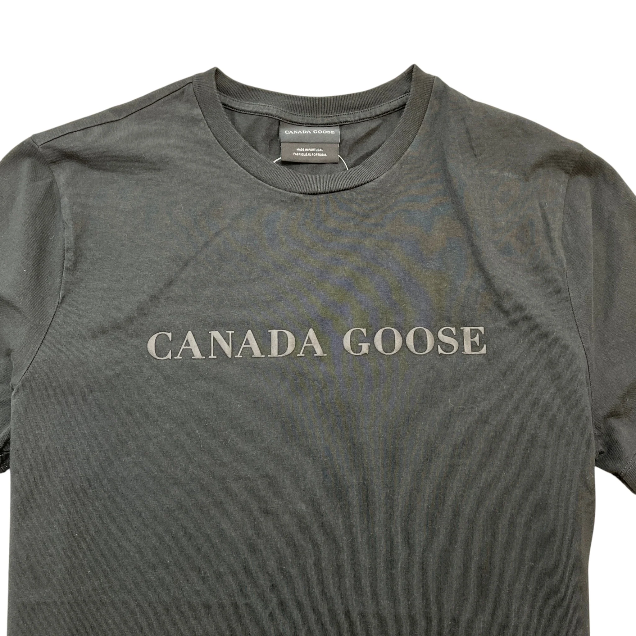 Men's Logo Print T-Shirt Black Size M - Image 6