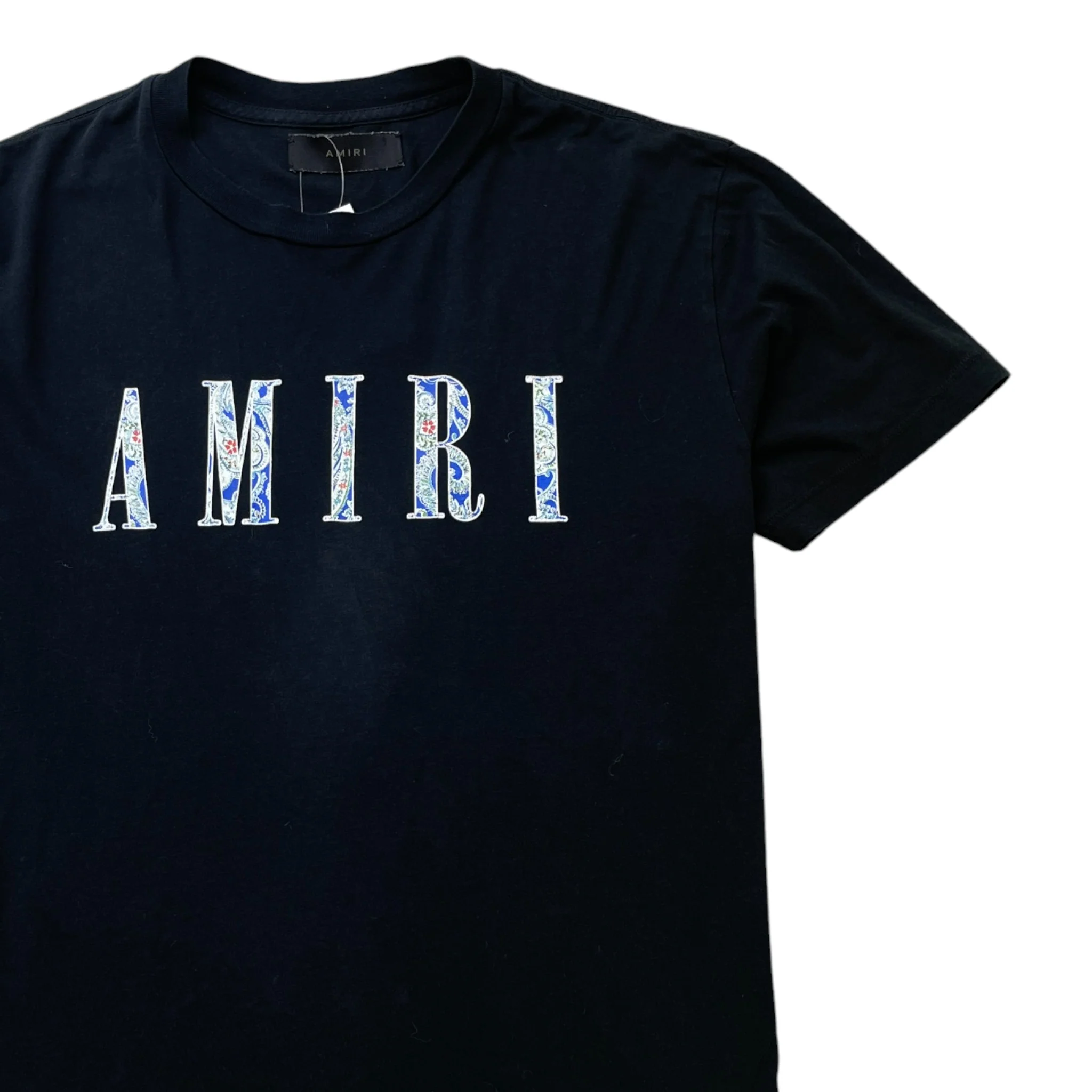 Men's Logo Print T-Shirt Black Size S - Image 3