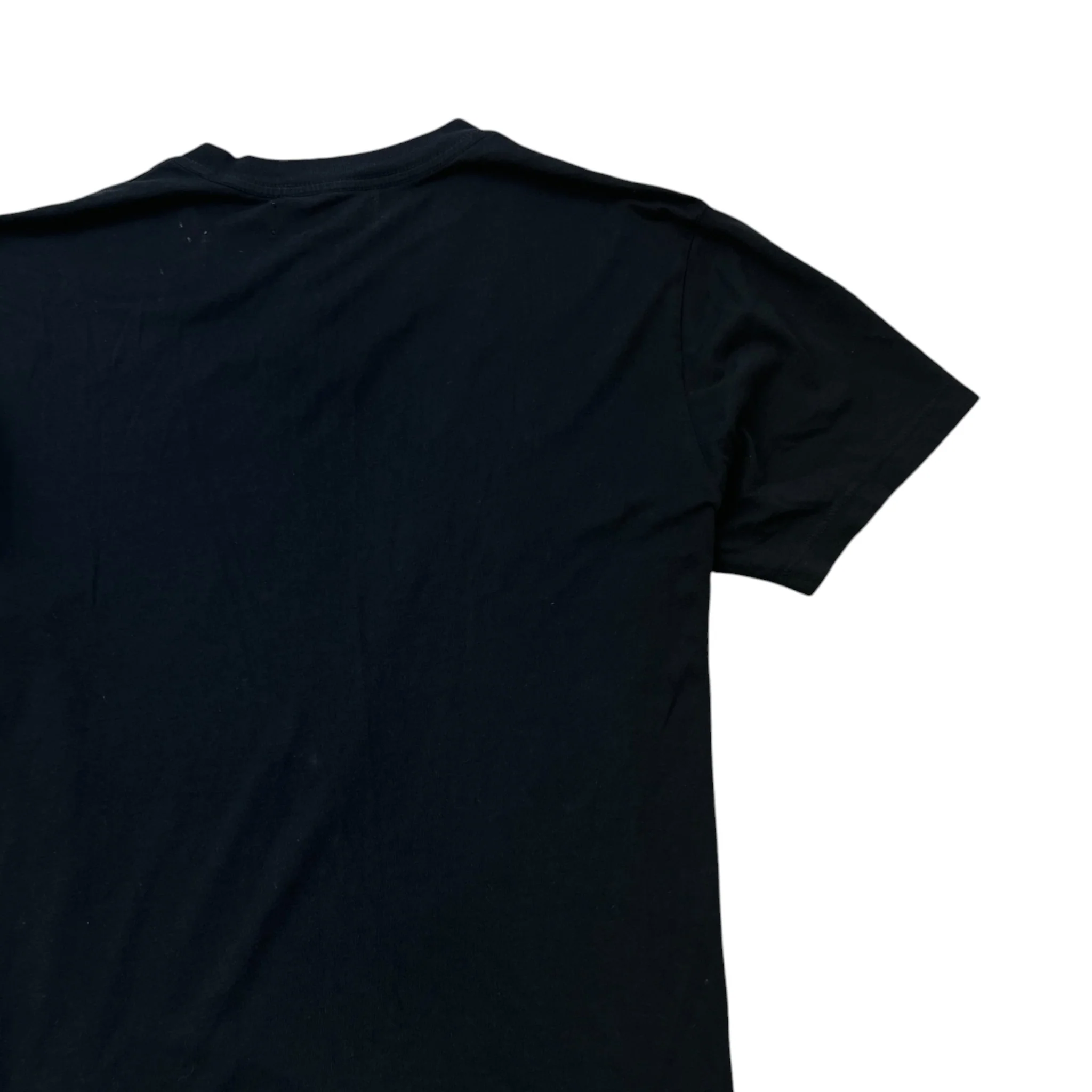 Men's Logo Print T-Shirt Black Size S - Image 4