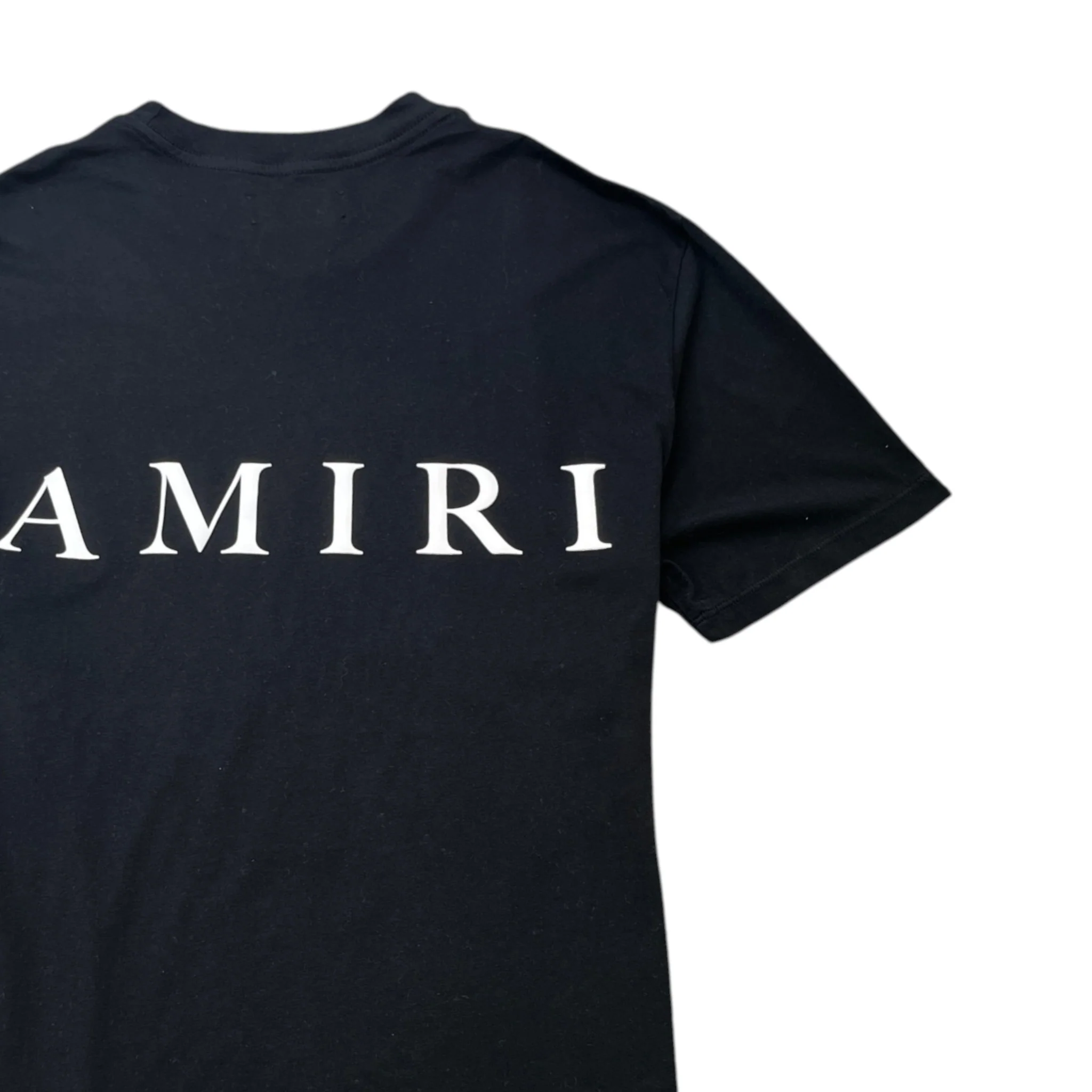 Men's Logo Print T-Shirt Black Size S - Image 4
