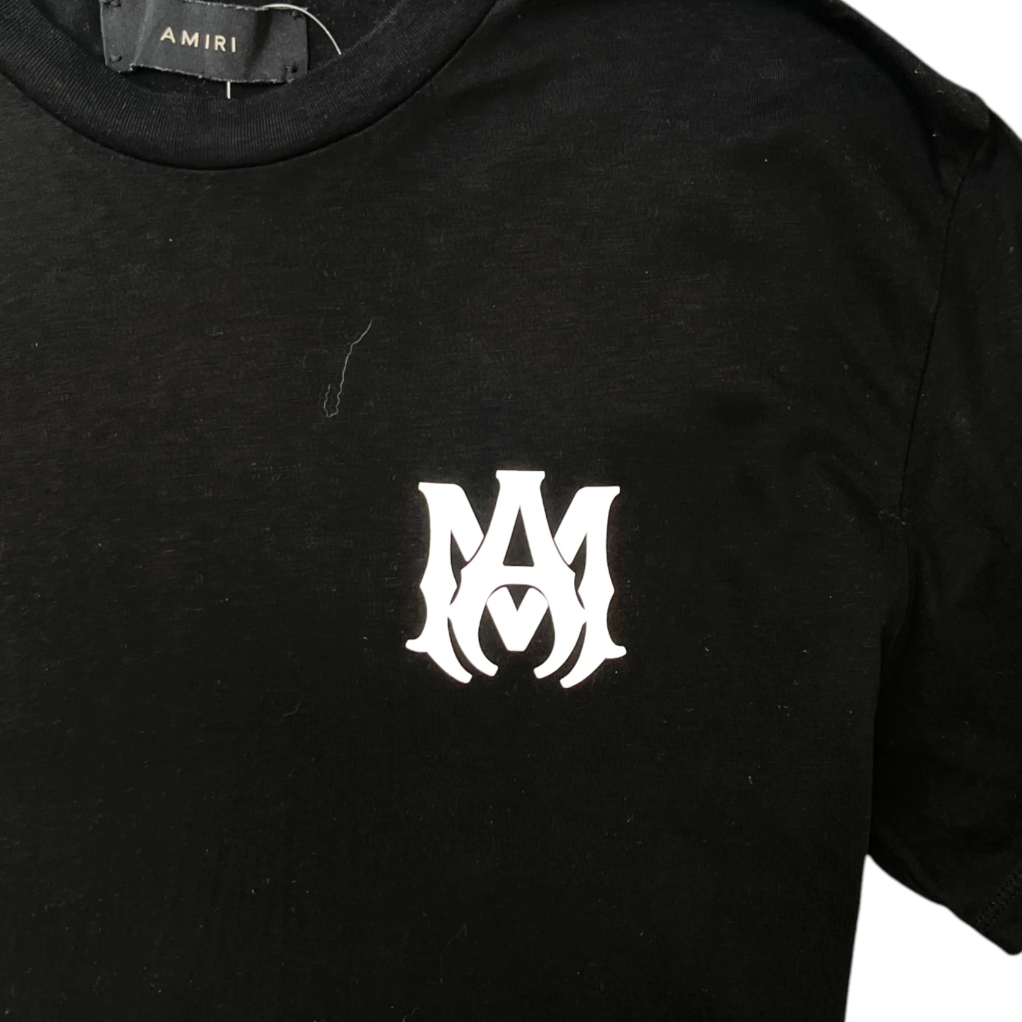 Men's Logo Print T-Shirt Black Size S - Image 5