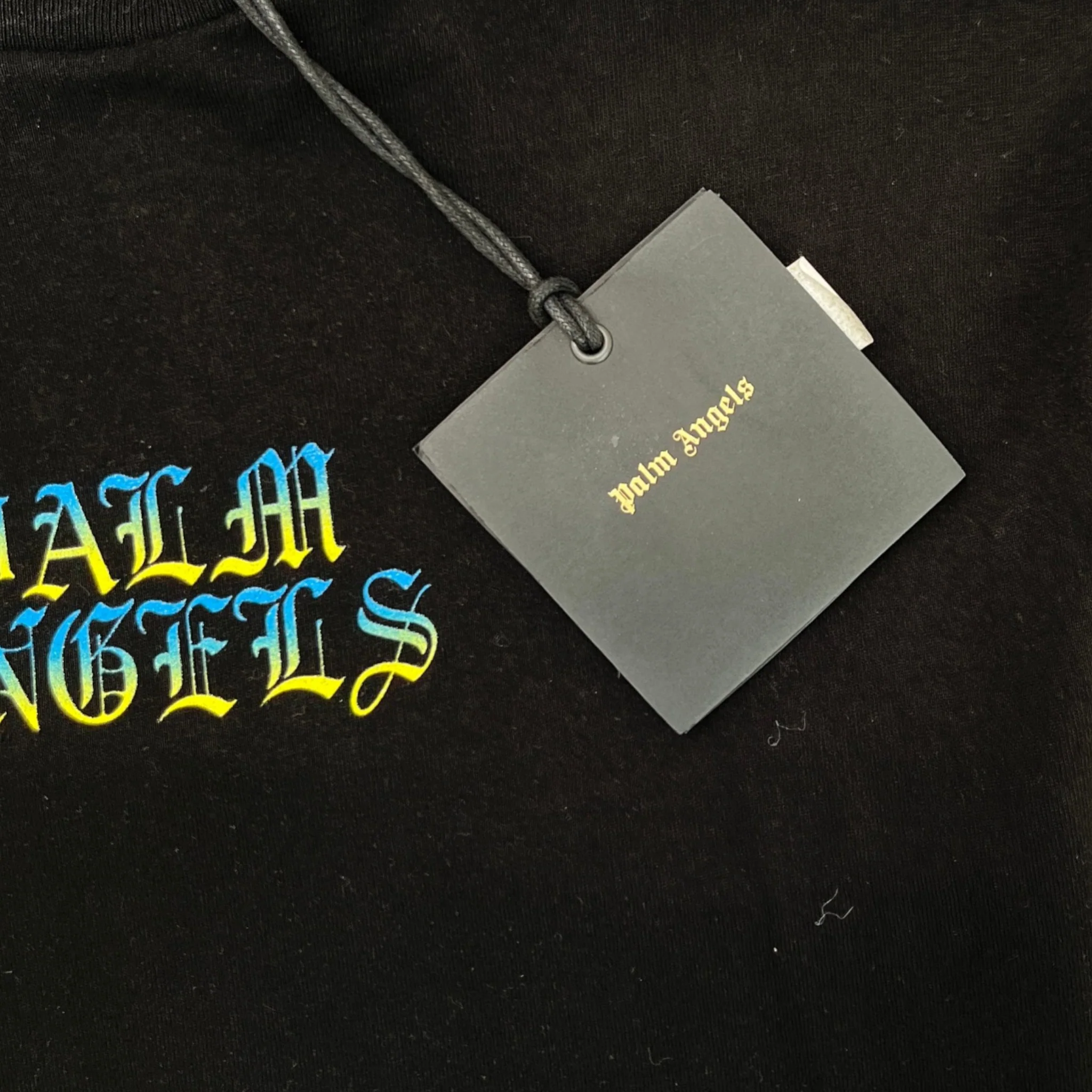 Men's Logo Print T-Shirt Black Size S - Image 6