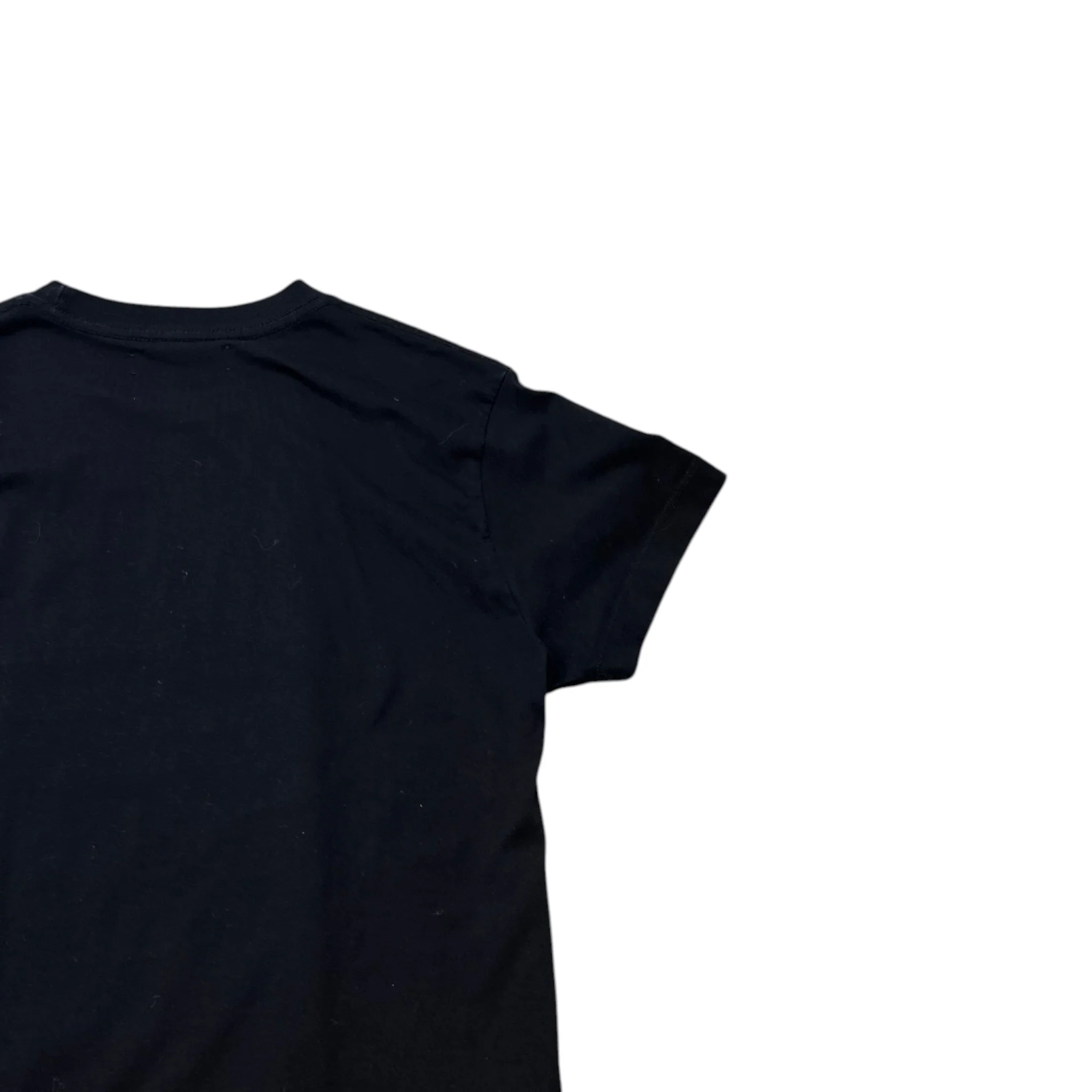 Men's Logo Print T-Shirt Black Size S - Image 4